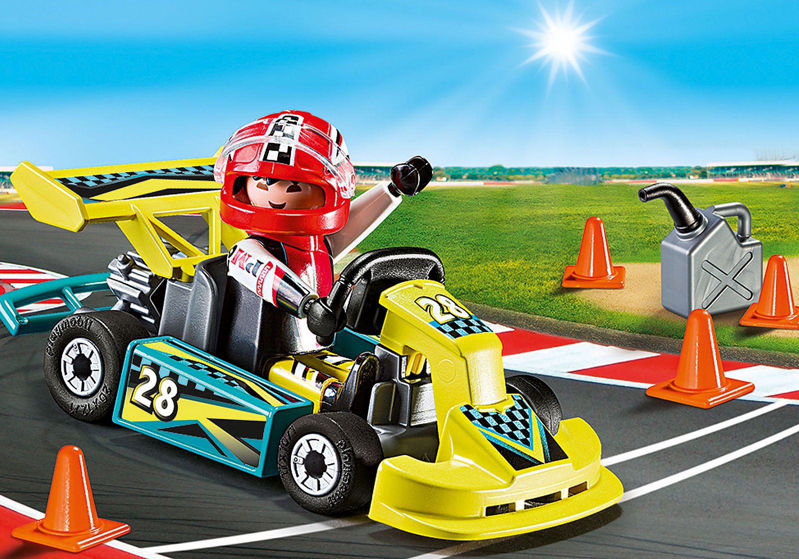 Playmobil 9322 Go Kart, Small เซ็ตกระเป๋าเล็ก รถแข่งโกคาร์ท