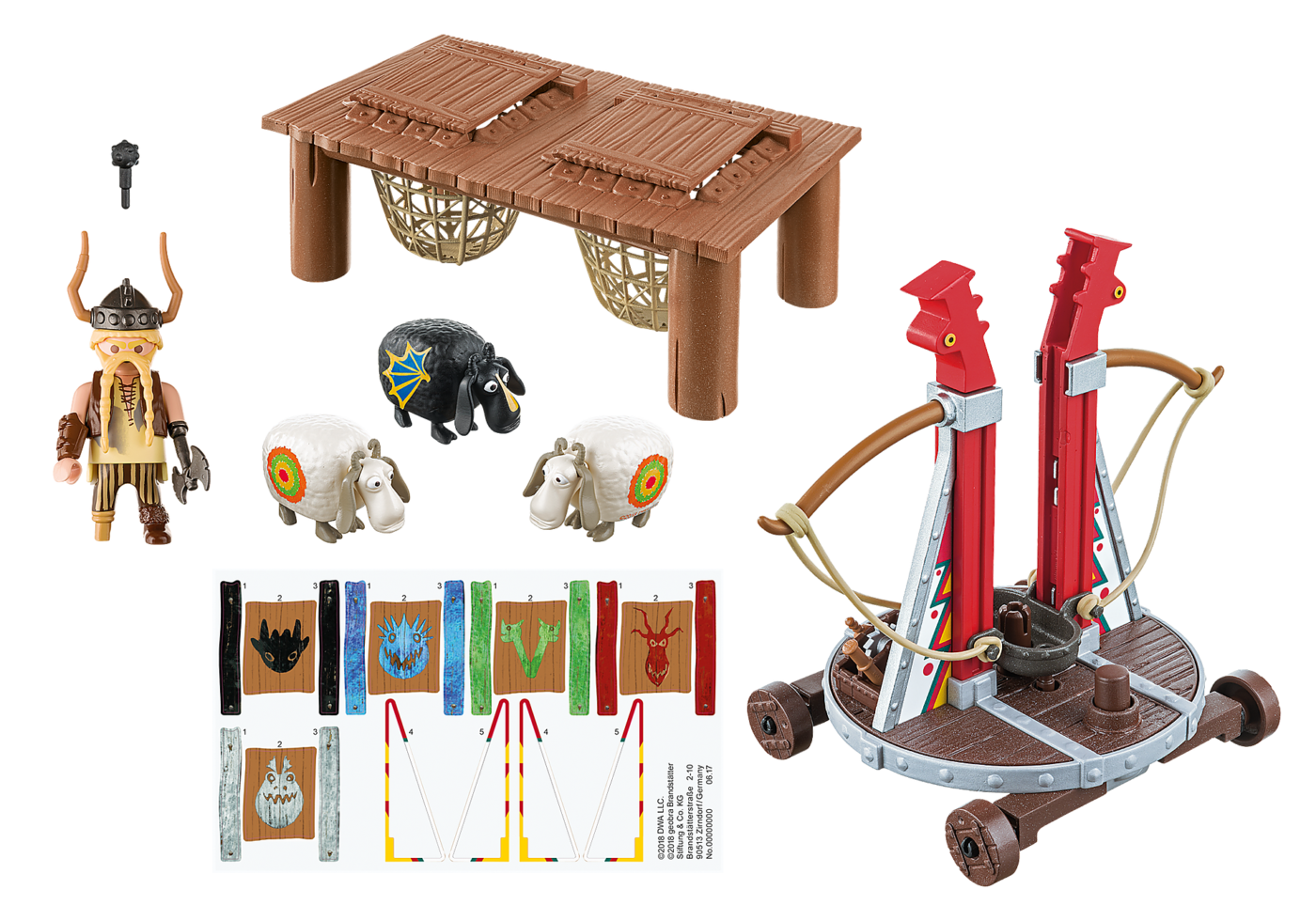 Playmobil 9461 Dragon Gobber the Belch with Sheep Sling ดราก้อน ก๊อบเบอร์ และปืนเหวี่ยงแกะ - Image 3
