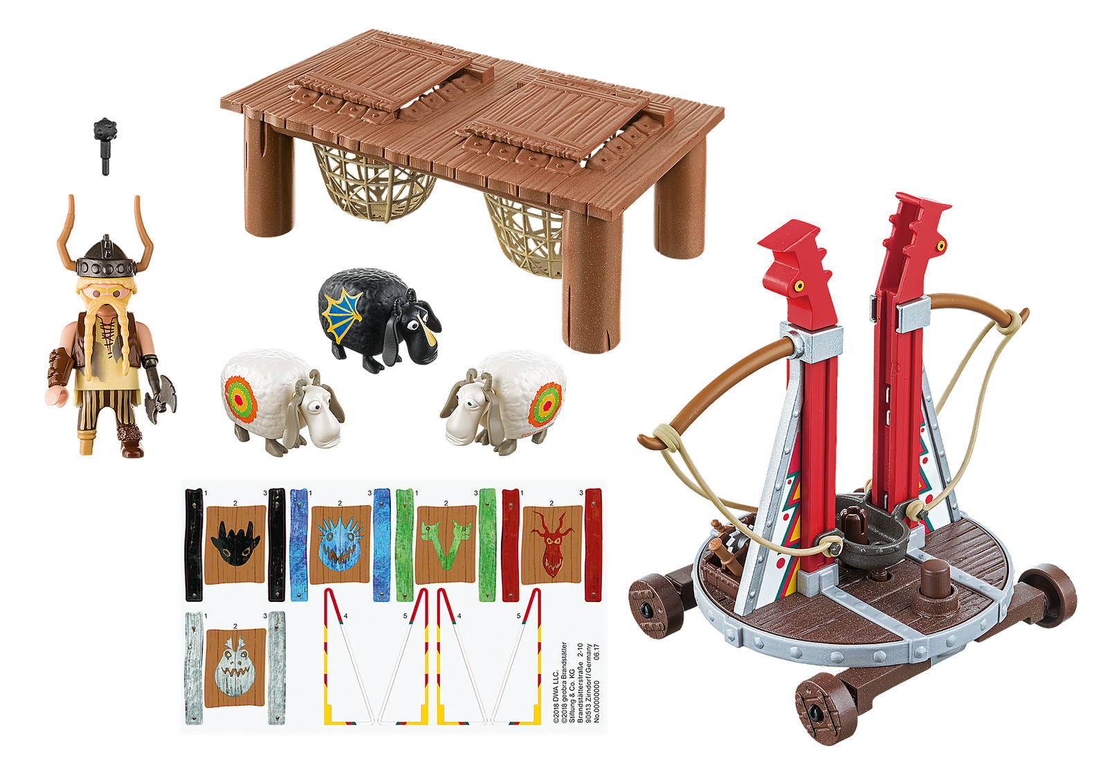 Playmobil 9461 Dragon Gobber the Belch with Sheep Sling ดราก้อน ก๊อบเบอร์ และปืนเหวี่ยงแกะ - Image 3