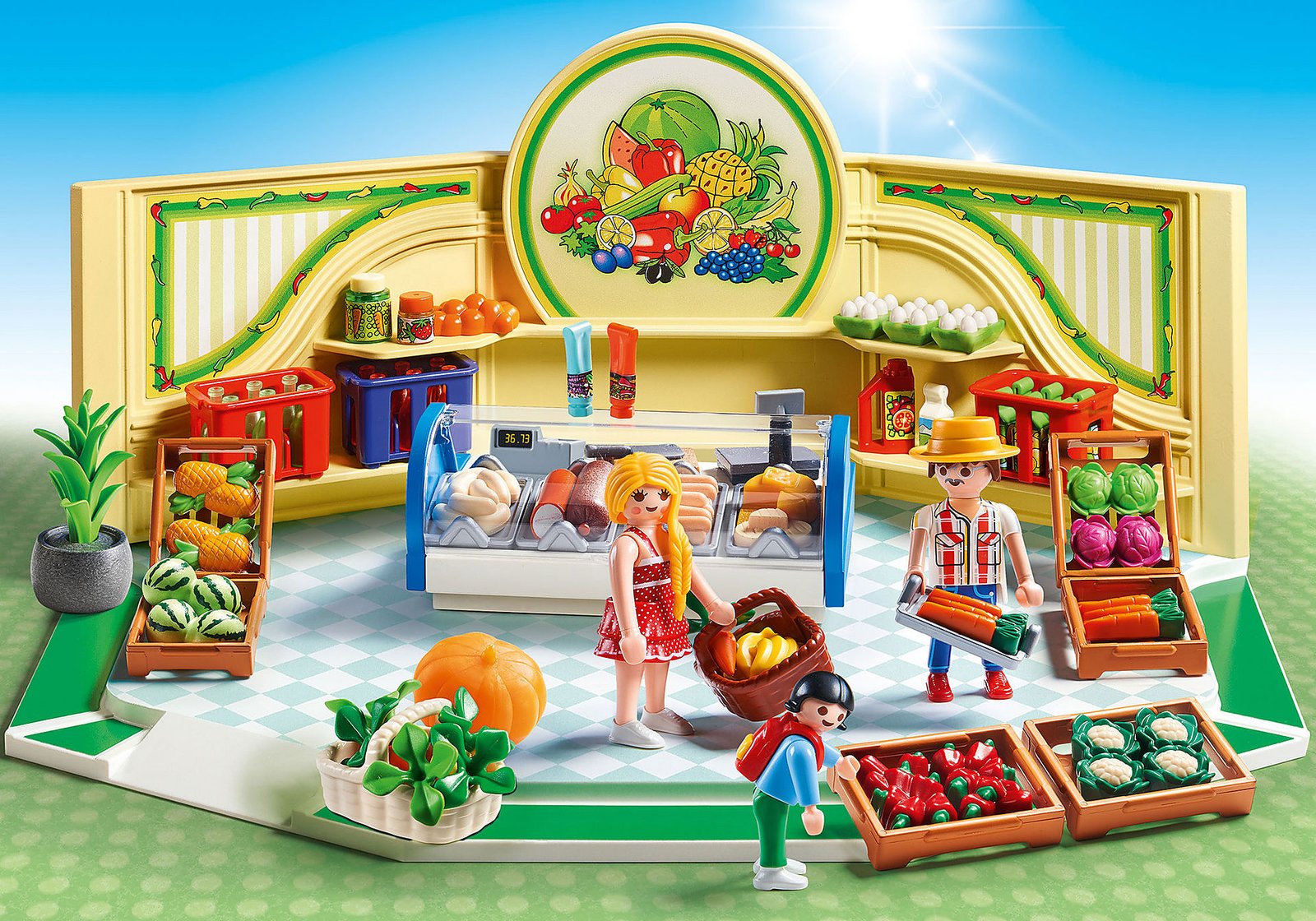 Playmobil 9403 Shopping2 Grocery Shop ช้อปปิ้ง2 ร้านขายผัก ผลไม้ สด