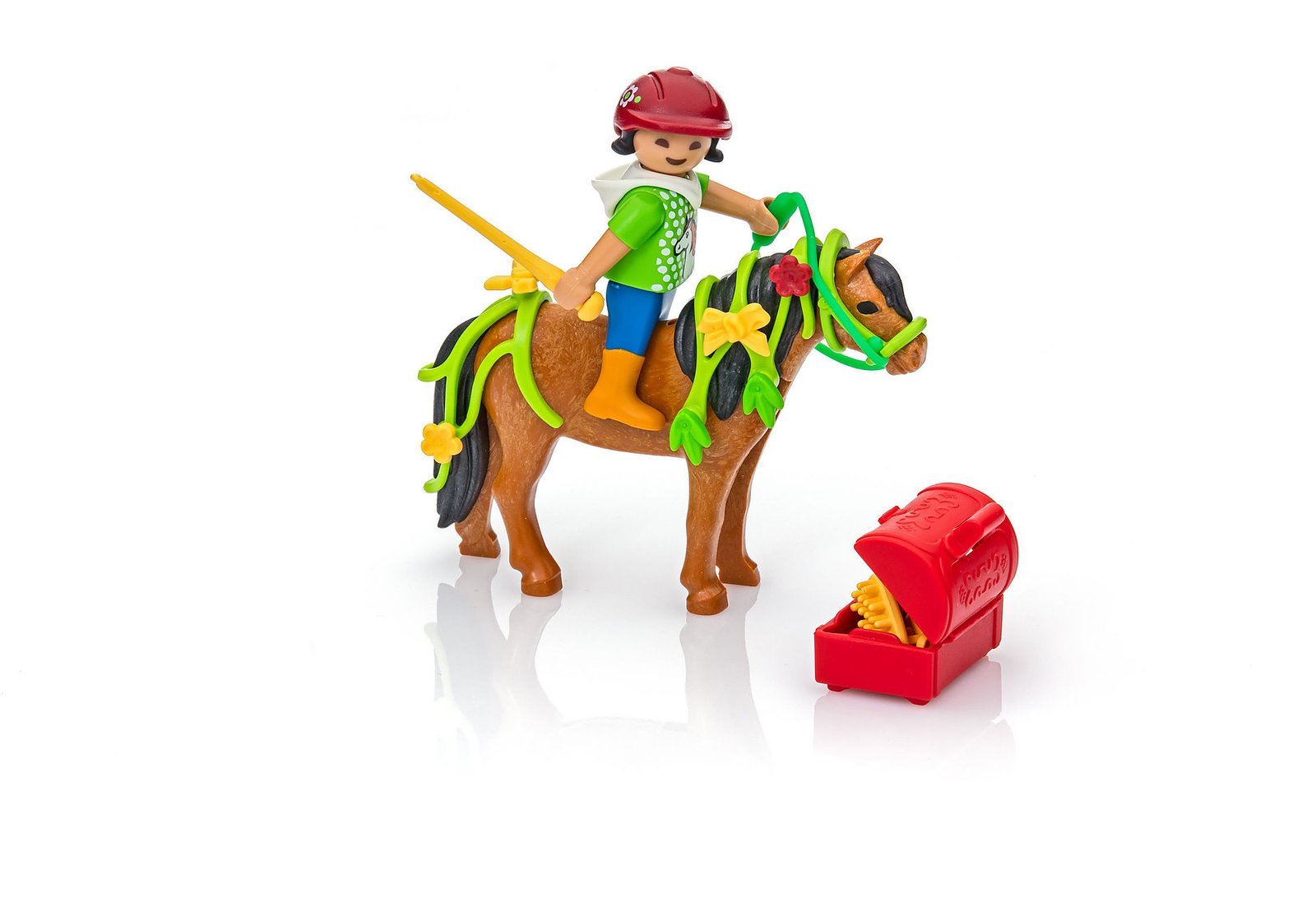 Playmobil 6968 Country Groomer with Bloom Pony คันทรี เด็กเลี้ยงม้า และโพนี่บูม - Image 3