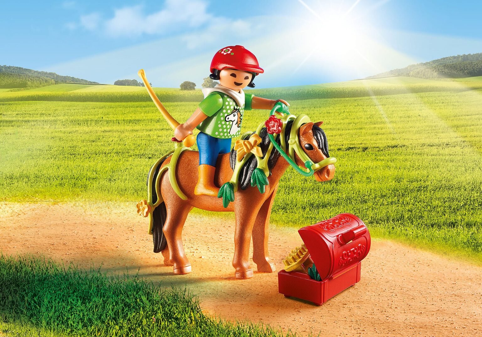 Playmobil 6968 Country Groomer with Bloom Pony คันทรี เด็กเลี้ยงม้า และโพนี่บูม