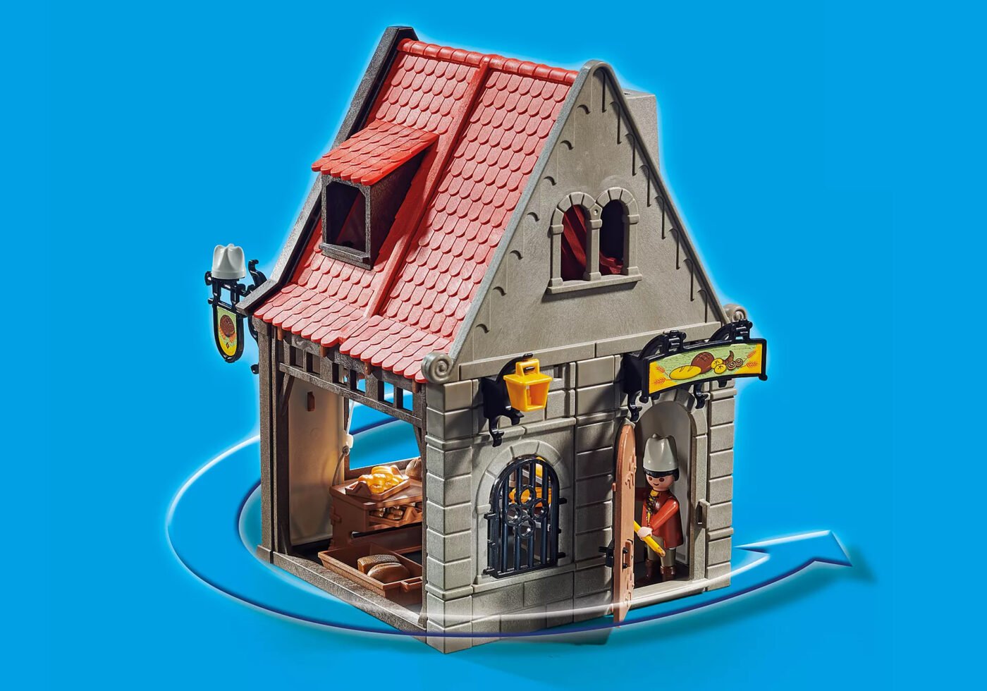 PLaymobil 70954 PLAYMOBIL® PLUS Medieval Bakery ร้านเบเกอรีรี่ ทิมเบอร์เฮ้าส์ - Image 4