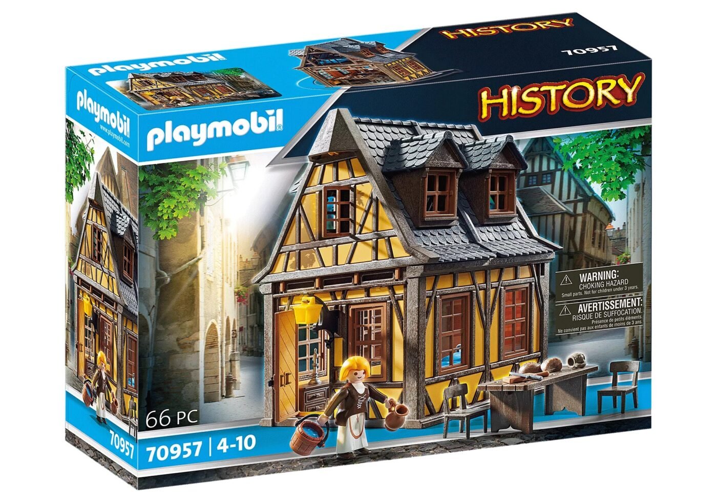 Alternative view of PLaymobil 70957 PLAYMOBIL® PLUS Medieval Home 1 บ้านทิมเบอร์เฮ้าส์ 1