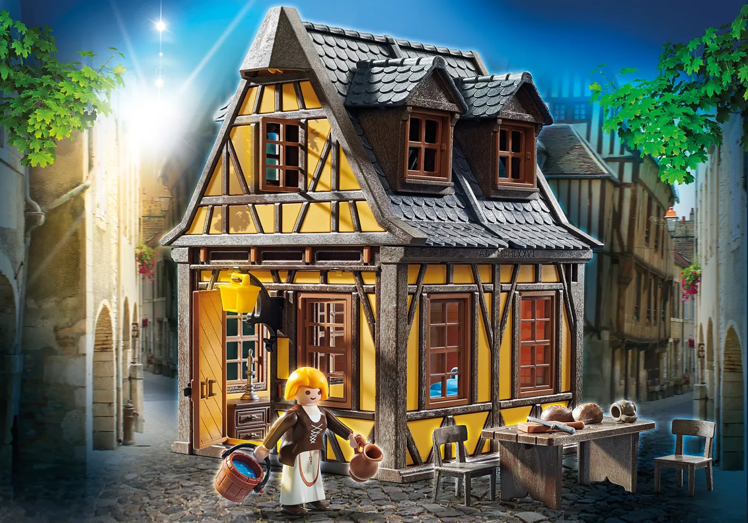 PLaymobil 70957 PLAYMOBIL® PLUS Medieval Home 1 บ้านทิมเบอร์เฮ้าส์ 1