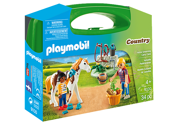Alternative view of Playmobil 9100 Horse Grooming Carry Case เซ็ตกระเป๋าใหญ่ อาบน้ำม้า