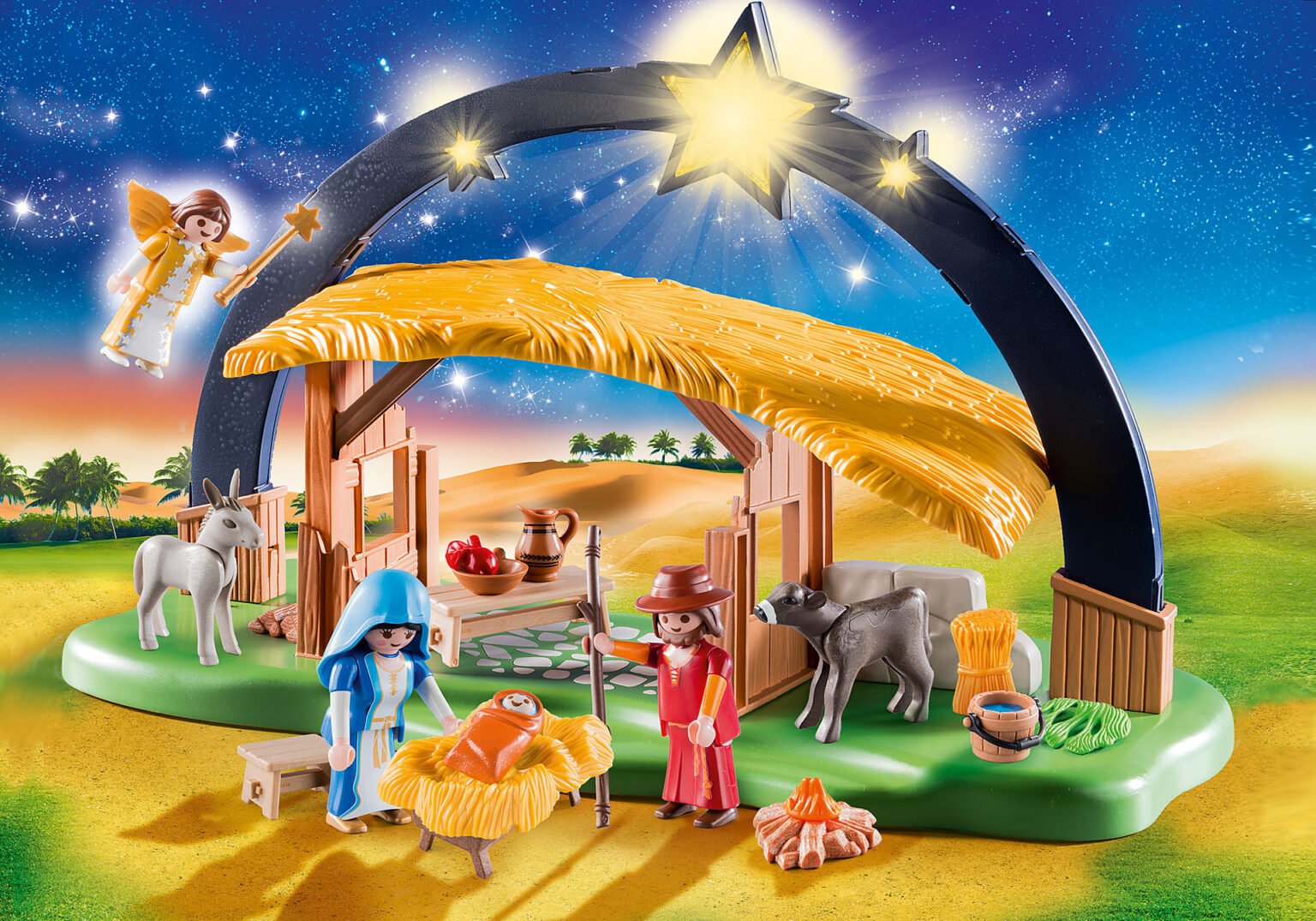 Playmobil 9494 Christmas Illuminating Nativity Manger คริสมาส วันประสูติ