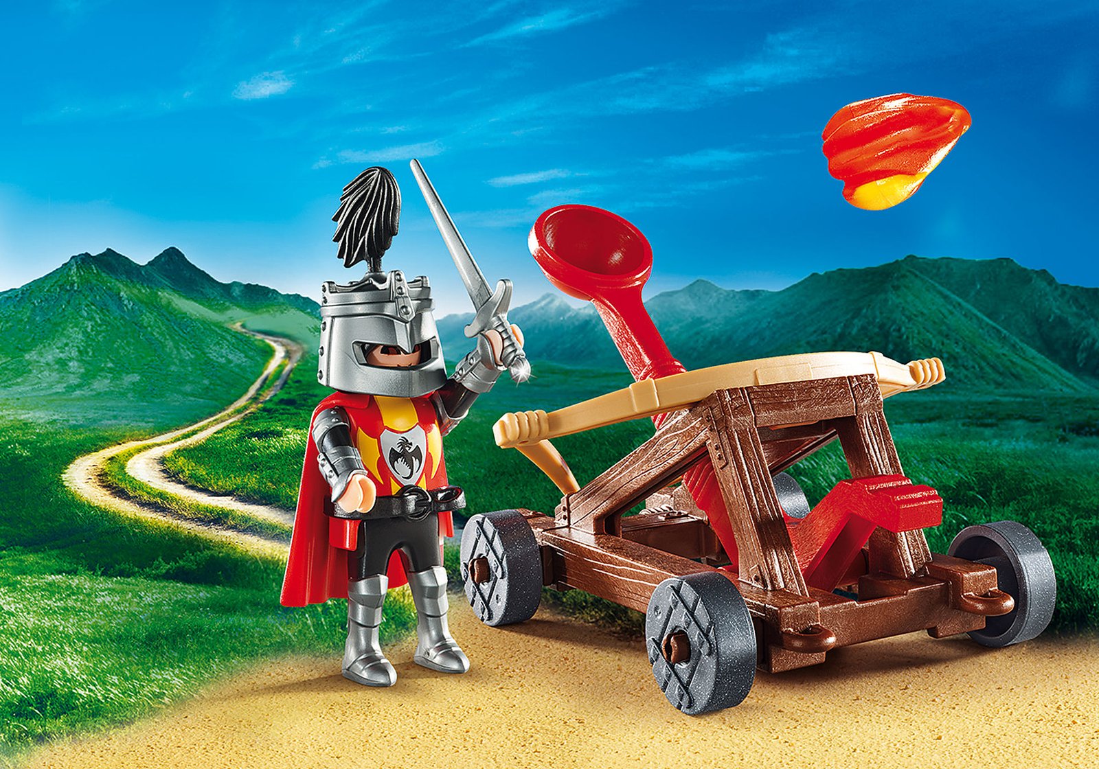 Playmobil 9106 Knight's Catapult Carry Case เซ็ตกระเป๋าเล็ก อัศวินปืนเหวี่ยงหิน