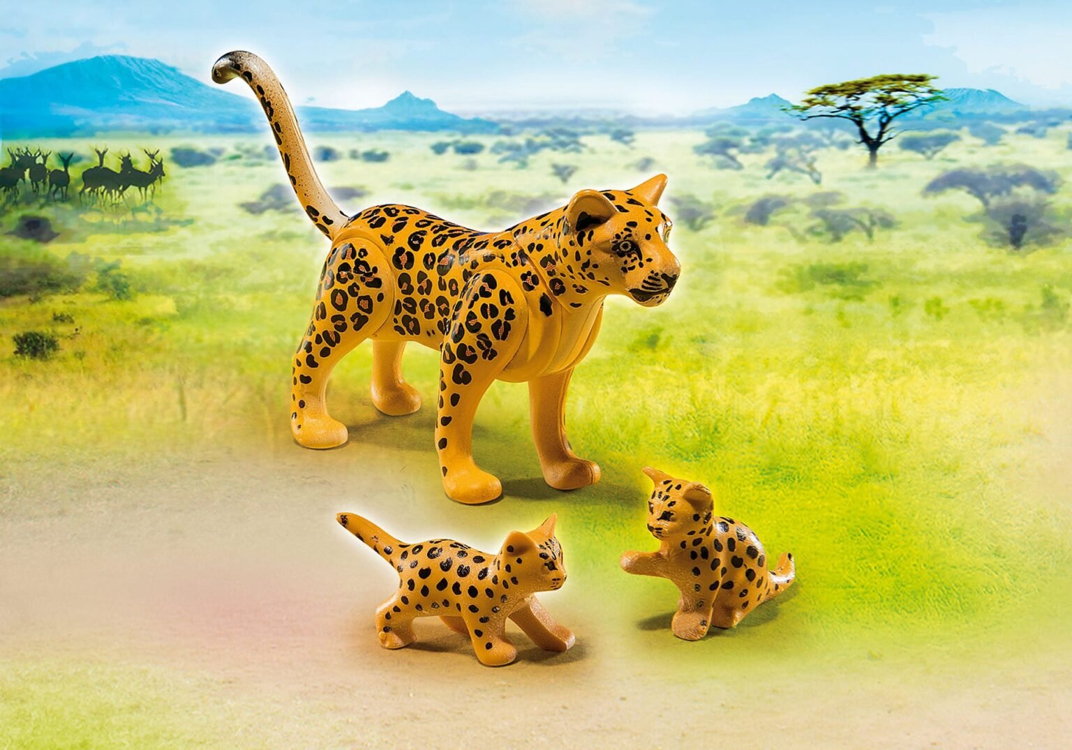 Playmobil 6940 Wifd life Leopard with Cubs ไวล์ดไลฟ์ เสือดาวกับลูก