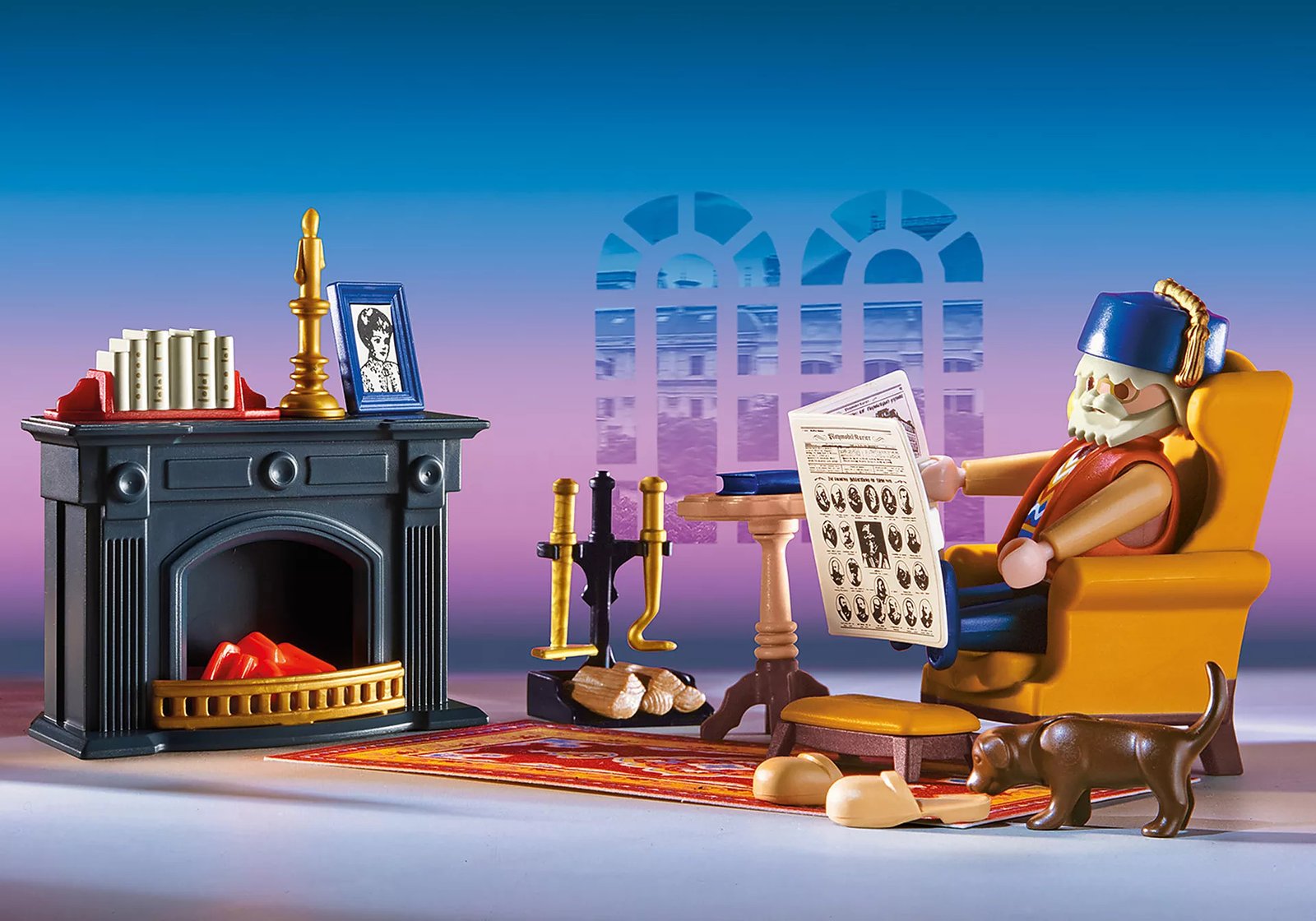 Playmobil 70897 PLAYMOBIL® PLUS Lounge with Fireplace ดอลล์เฮ้าส์วิคตอเรียน เลานจ์พร้อมเตาผิง