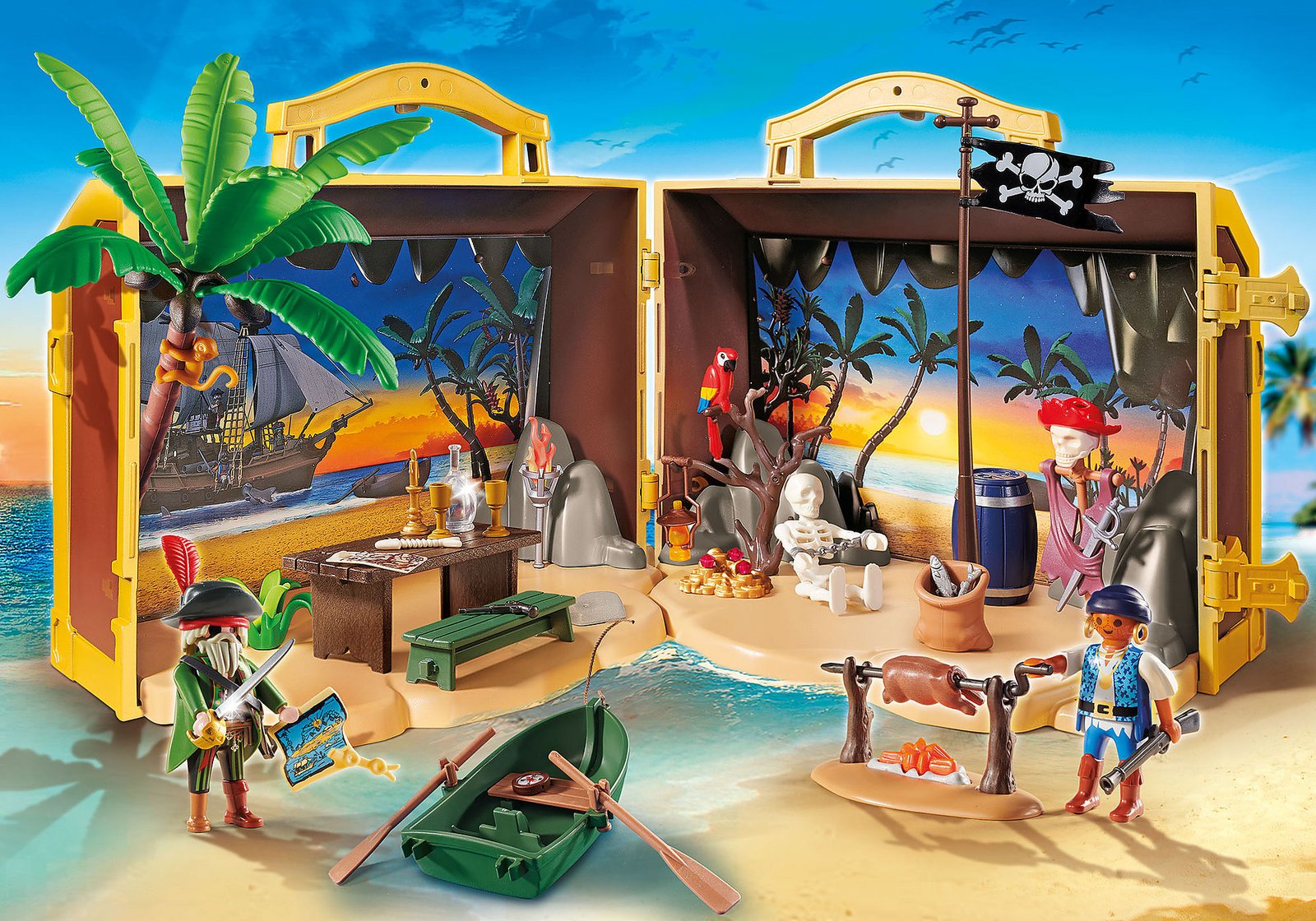 Playmobil 70150 Promotional Take Along Pirate Island เซ็ตโปรโมชั่น กระเป๋าเกาะโจรสลัด