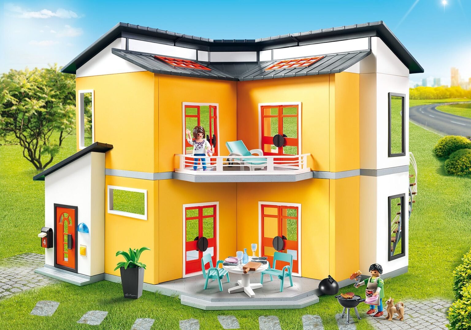 Playmobil 9266 Modern House with Working Doorbell โมเดิร์นเฮ้าส์ บ้านเดี่ยวแสนสุข