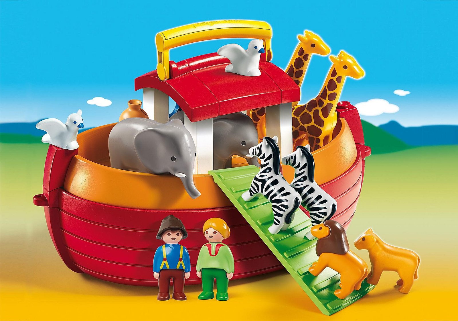 Playmobil 6765 1.2.3 My Take Along Noah´s Ark 123 เรือลำเลียงกระเป๋าหิ้ว