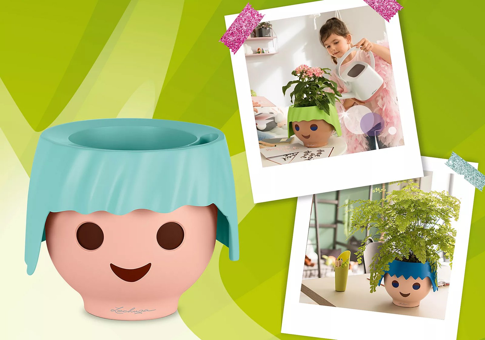 Playmobil 19043 OJO - All-in-One Set aquamarine OJO กระถางต้นไม้สีฟ้าอ่อน บอกระดับน้ำได้