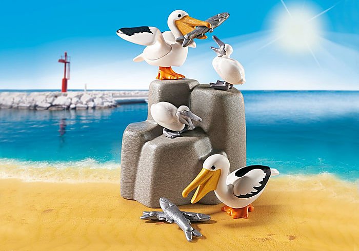 Playmobil 9070 Family Fun Pelican Family อควอเรียม ครอบครัวนกกระทุง