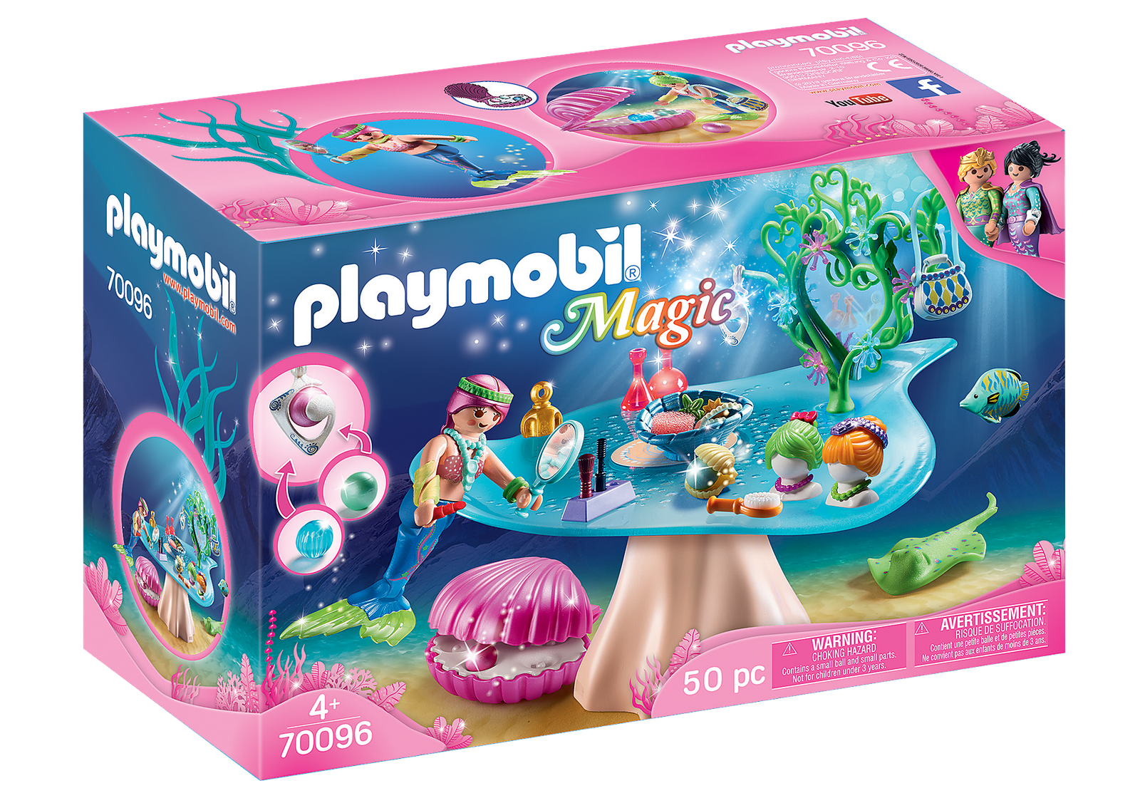 Playmobil 70096 Mermaid Beauty Salon with Jewel Case เมอร์เมด อุปกรณ์เสริมสวยพร้อมตลับหอยสะสมมุก - Image 2
