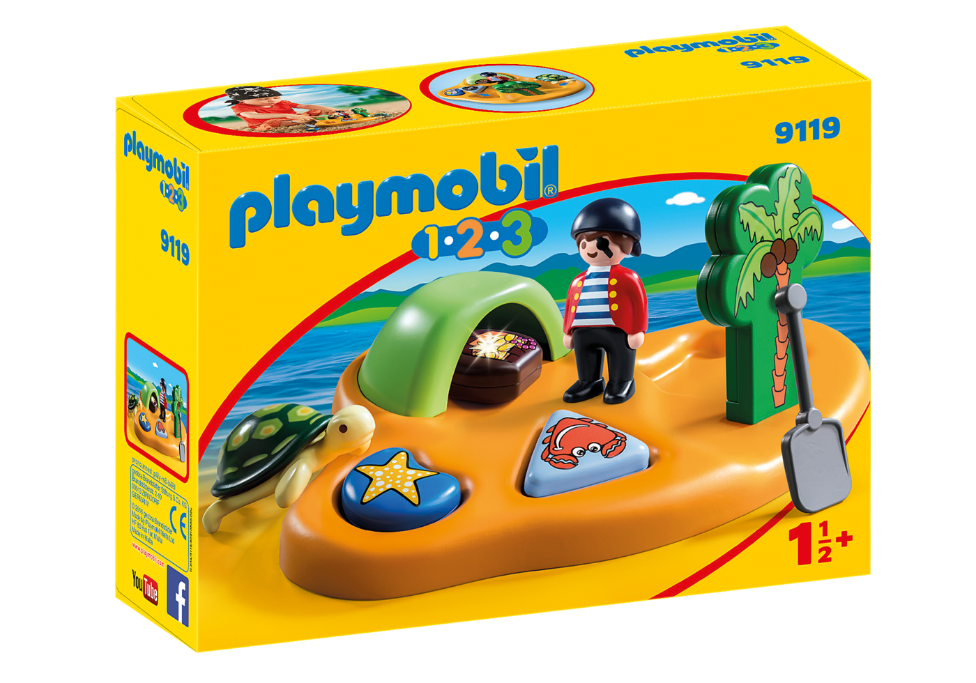 Alternative view of Playmobil 9119 123 Pirate Island 123 เกาะโจรสลัด