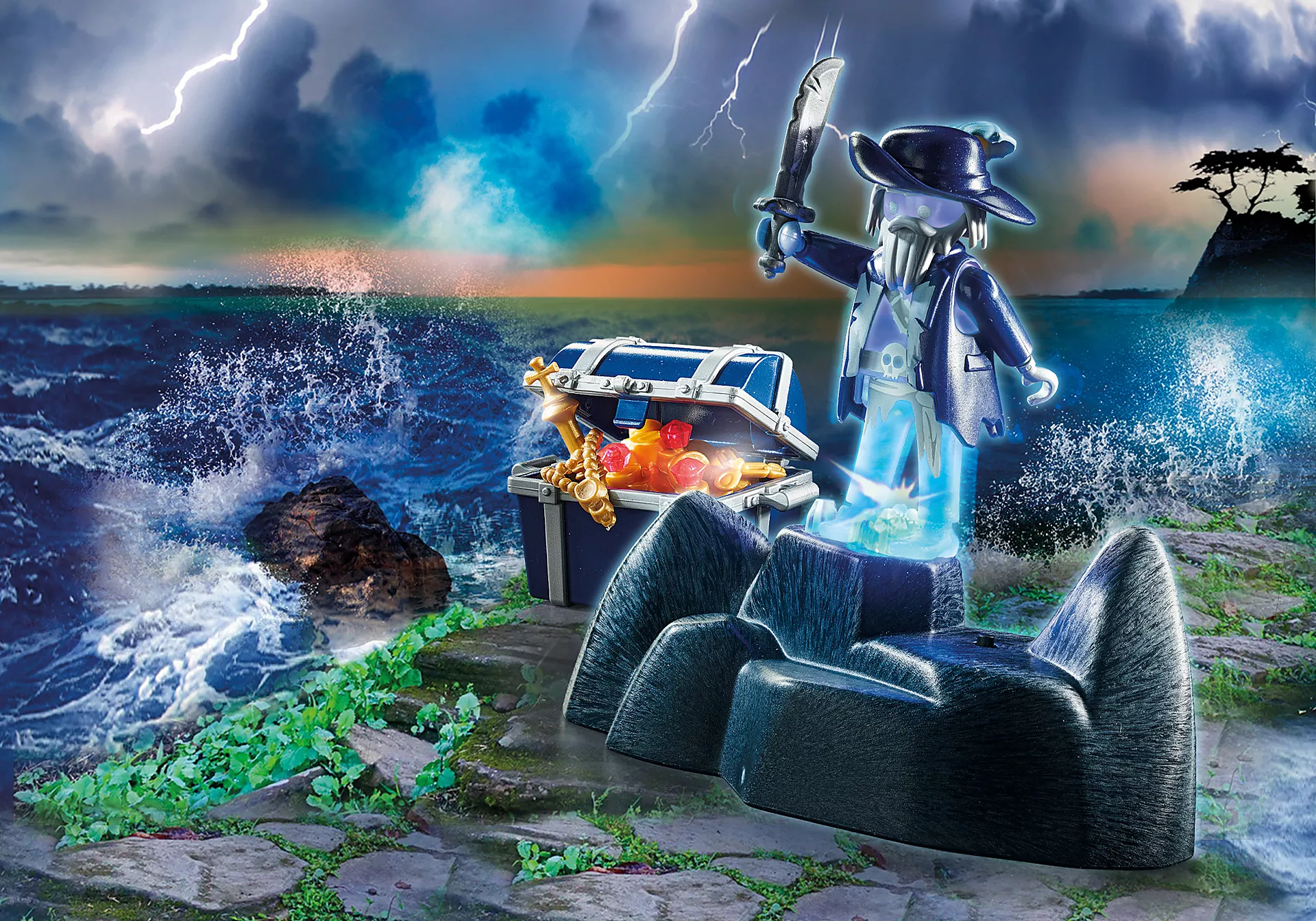 Playmobil 71047 PLAYMOBIL® PLUS Pirate treasure with guardian เอ็กซ์คลูซีฟ สมบัติโจรสลัดกับผู้พิทักษ์
