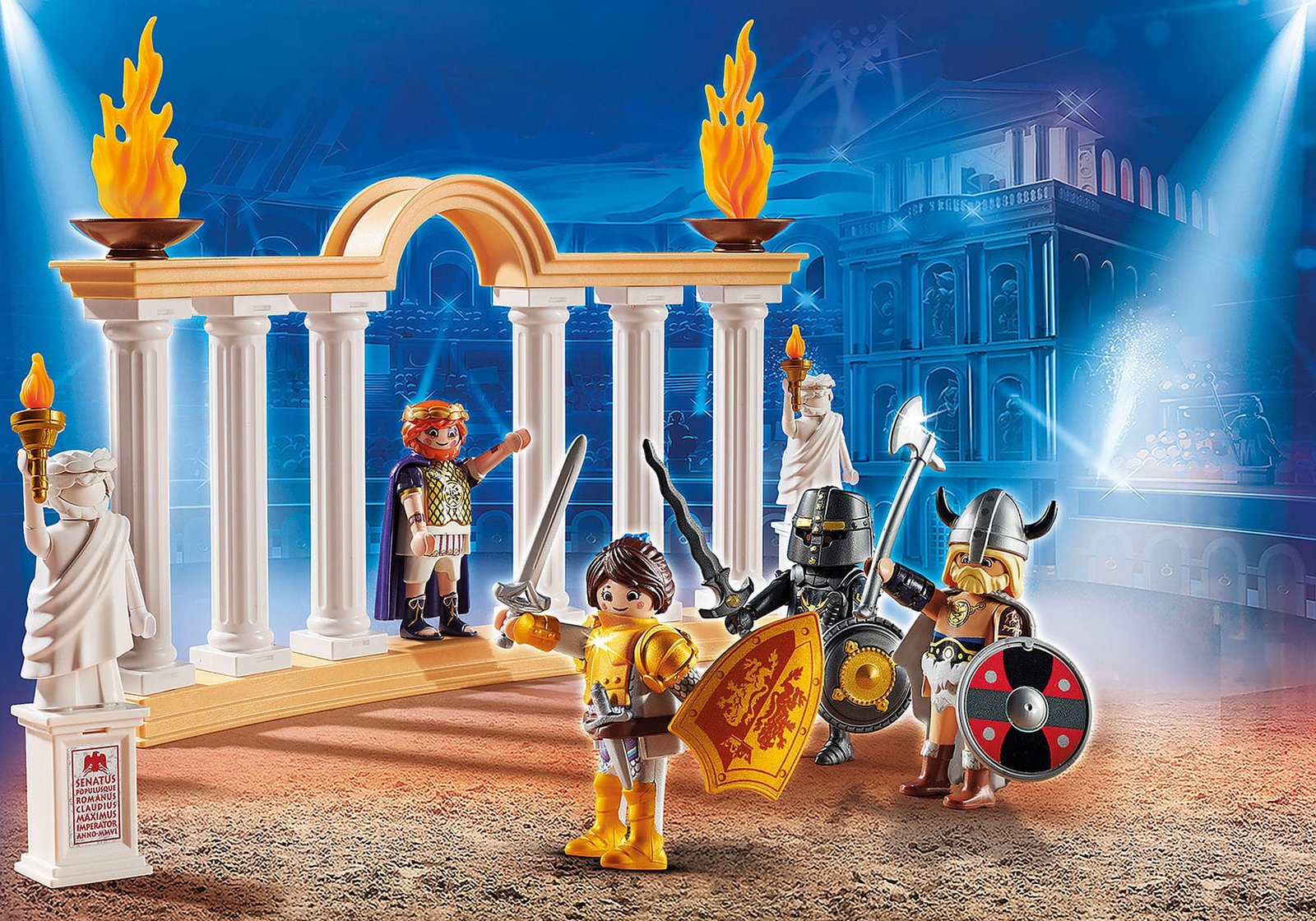 Playmobil 70076 PLAYMOBIL:THE MOVIE Emperor Maximus in the Colosseum เดอะมูฟวี่ มาร์ลา และสนามประลองจักรพรรดิ