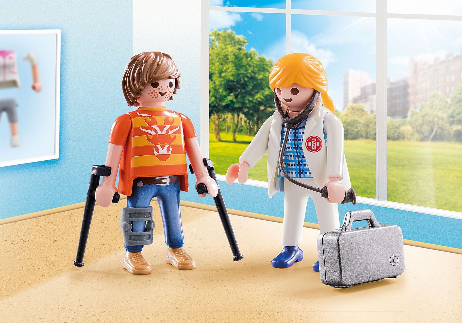 Playmobil 70079 Duo Pack Doctor and Patient ดูโอ หมอ และคนไข้