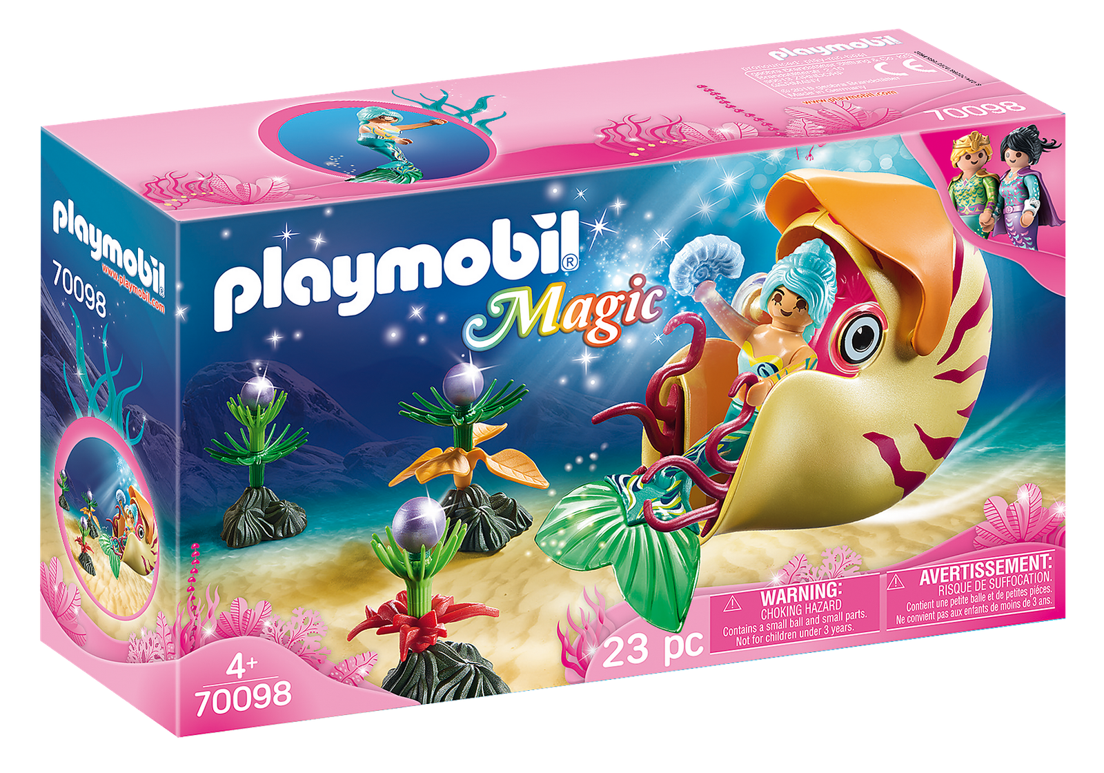 Playmobil 70098 Mermaid with Sea Snail Gondola เมอร์เมด เมอร์เมดและบัลลังก์หอยมุก - Image 2
