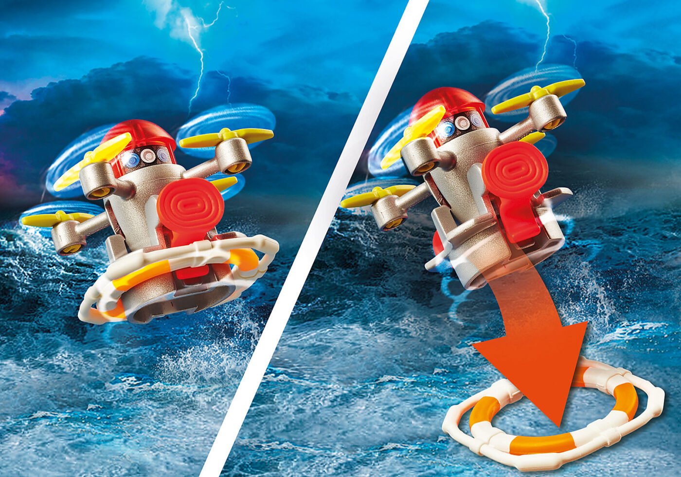 Playmobil 70140 Sea Rescue Fire Rescue with Personal Watercraft กู้ภัยทางทะเล เรือดับเพลิง - Image 6