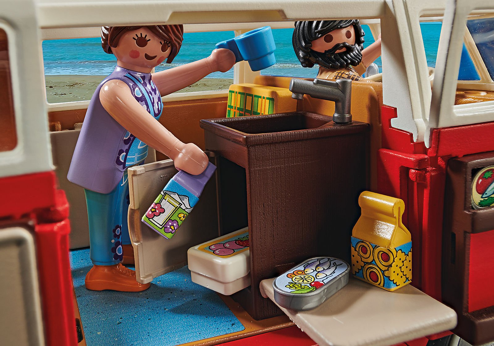 Playmobil 70176 Volkswagen T1 Camping Bus โฟล์คสวาเกน รถบัสตั้งแคมป์ T1 - Image 5