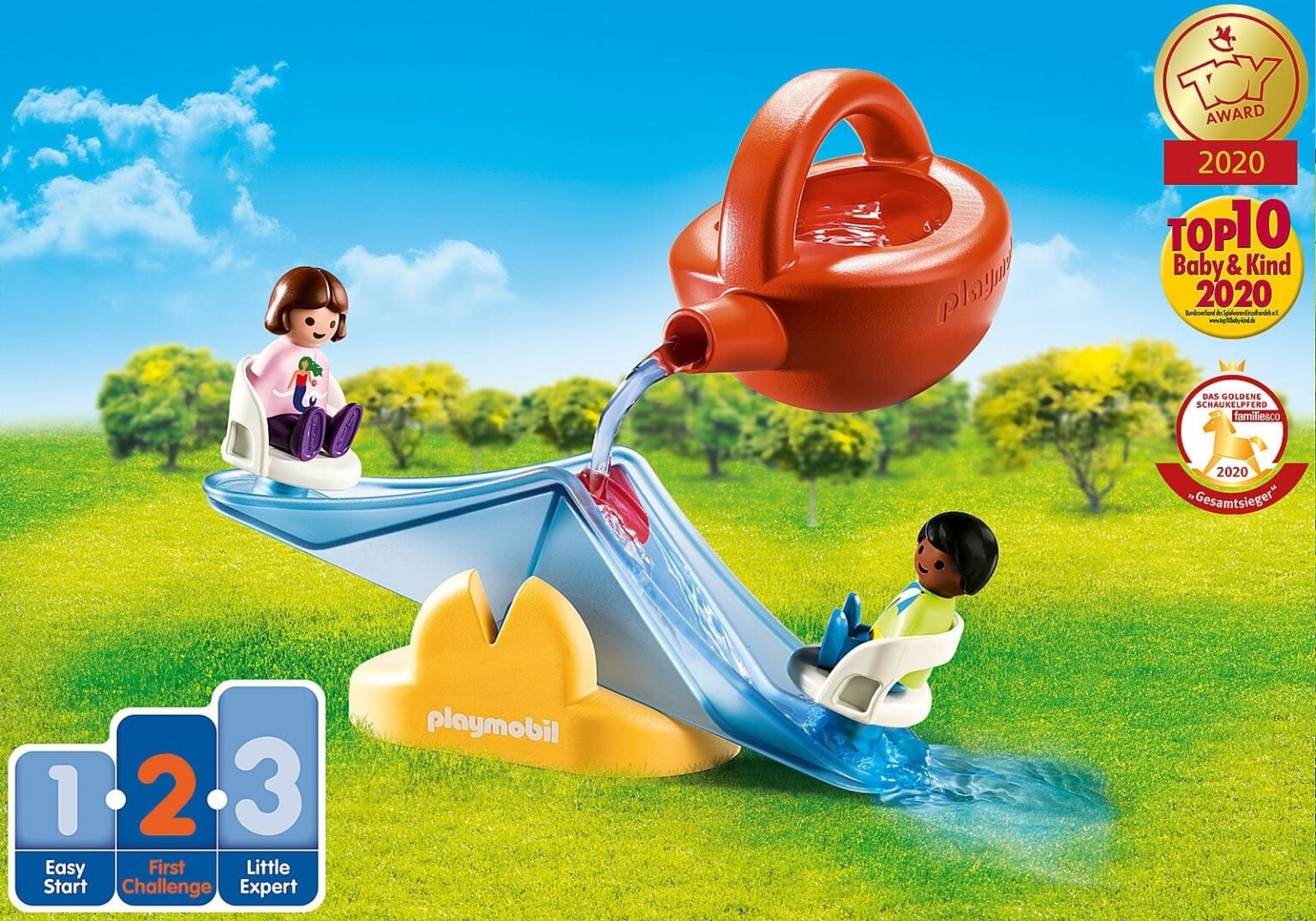 Playmobil 70269 1.2.3 AQUA Water Seesaw with Watering Can 123 อควา ชิงช้าโยกเยกพร้อมบัวรดน้ำ