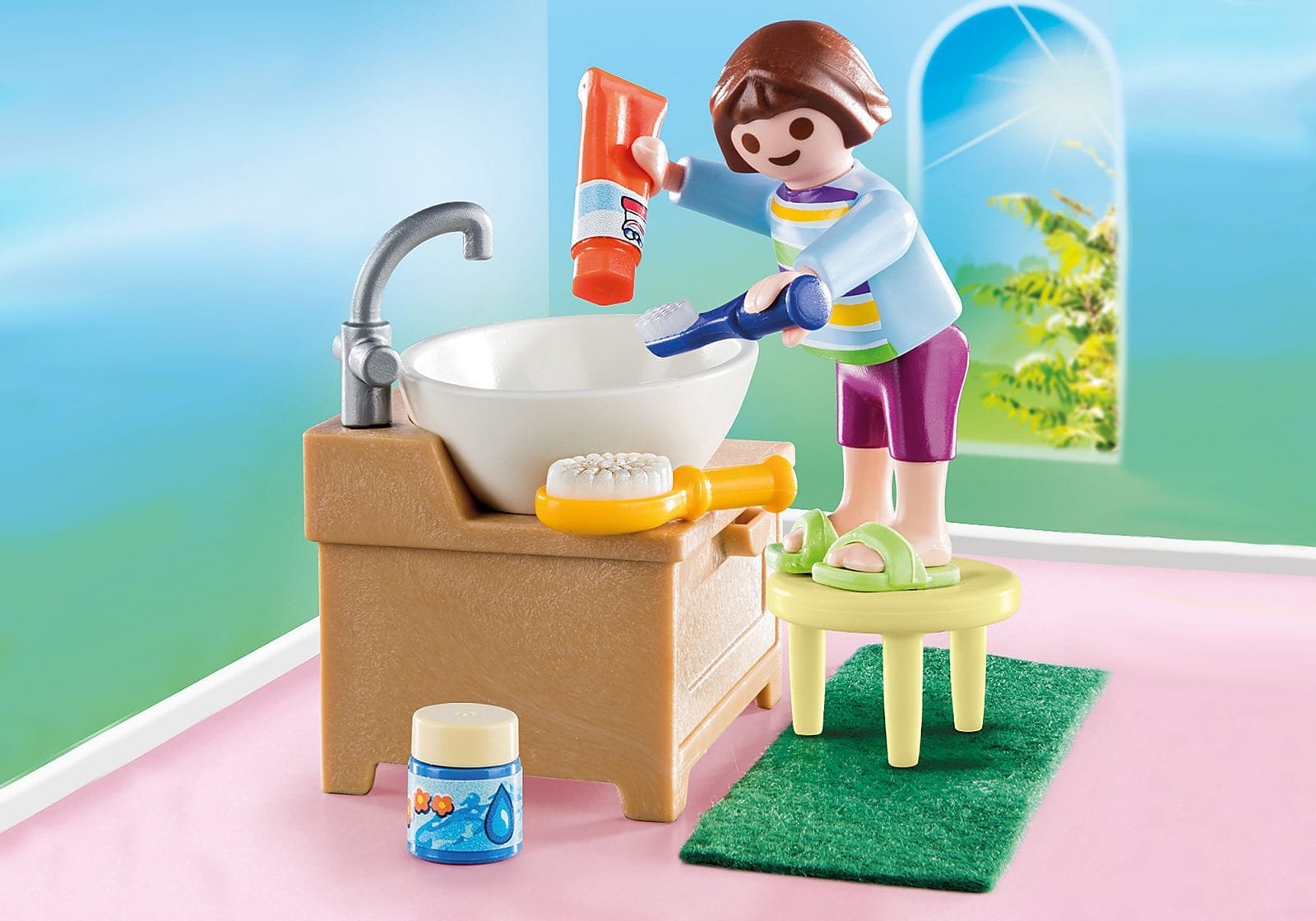 Playmobil 70301 Special Plus Children's Morning Routine สเปเชียล เด็กสาวกำลังแปรงฟัน