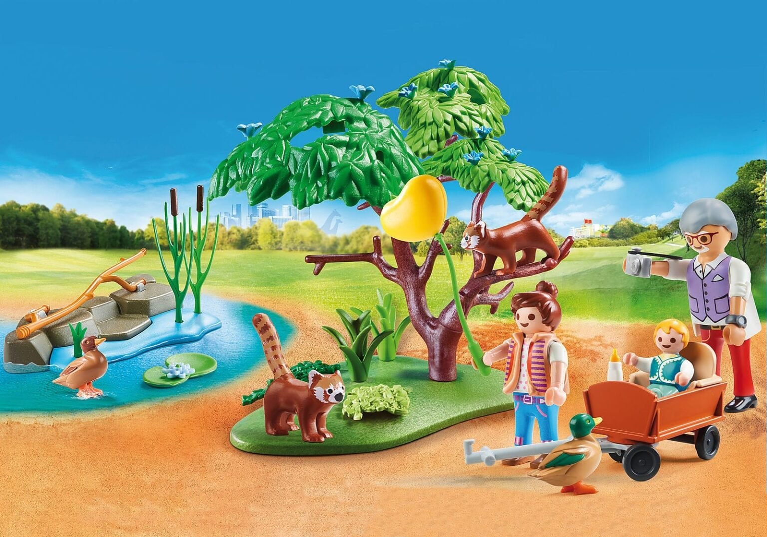 Playmobil 70344 Zoo Red Panda Habitat สวนสัตว์ คอกแพนด้าแดง