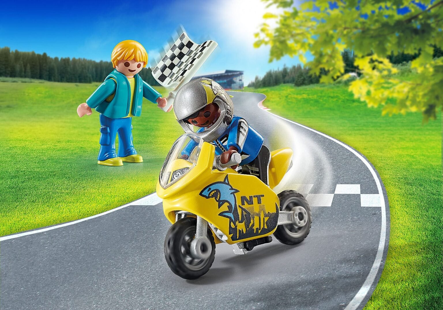 Playmobil 70380 Special Plus Boys with Motorcycle สเปเชียล เด็กผู้ชายกับมอเตอร์ไซค์