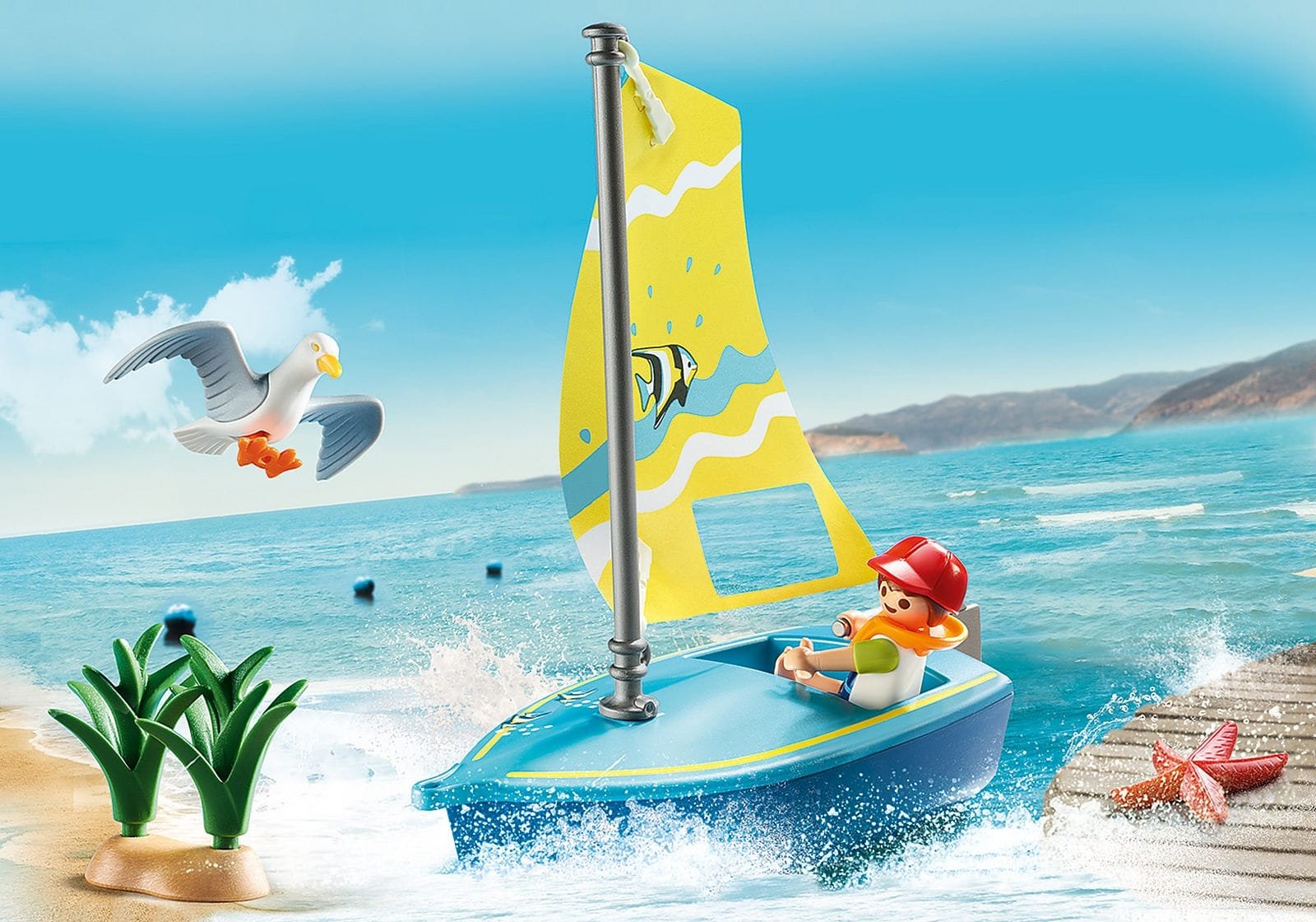 Playmobil 70438 Beach hotel Sailboat บีชโฮเทล เรือใบ