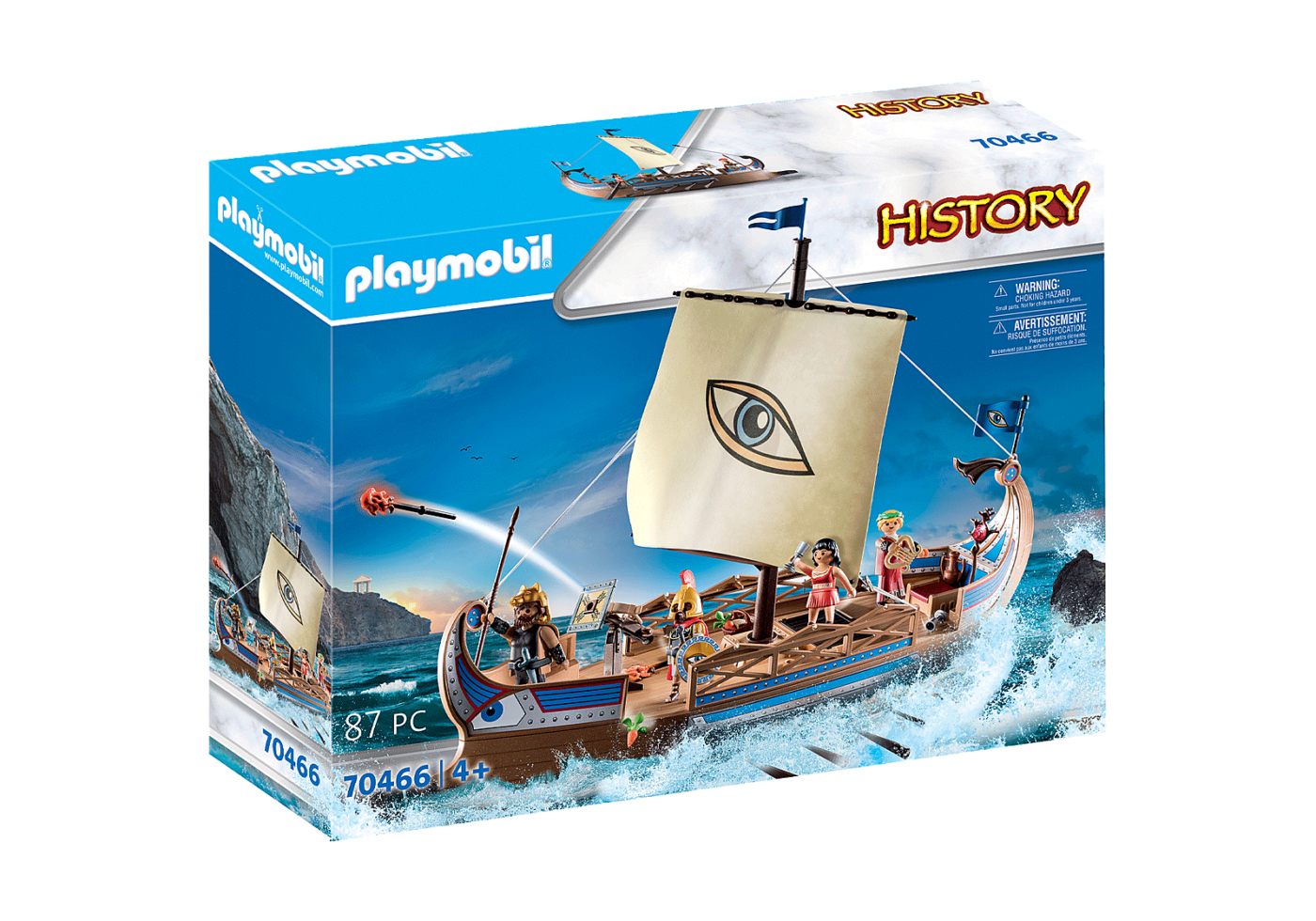 Alternative view of Playmobil 70466 Greek god Argo and the Argonauts เทพกรีก เรืออาร์โก้