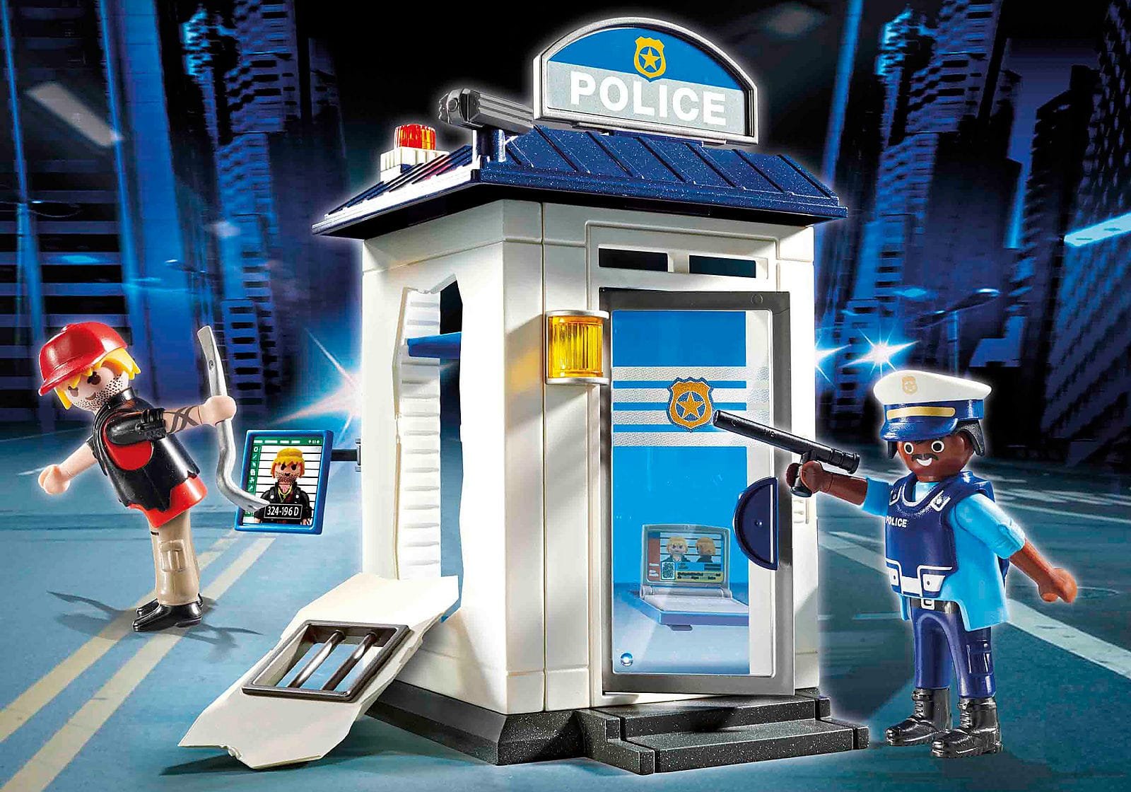 Playmobil 70498 Starter Pack Police Station สตาร์ทเตอร์ แพ็ค สถานีตำรวจ