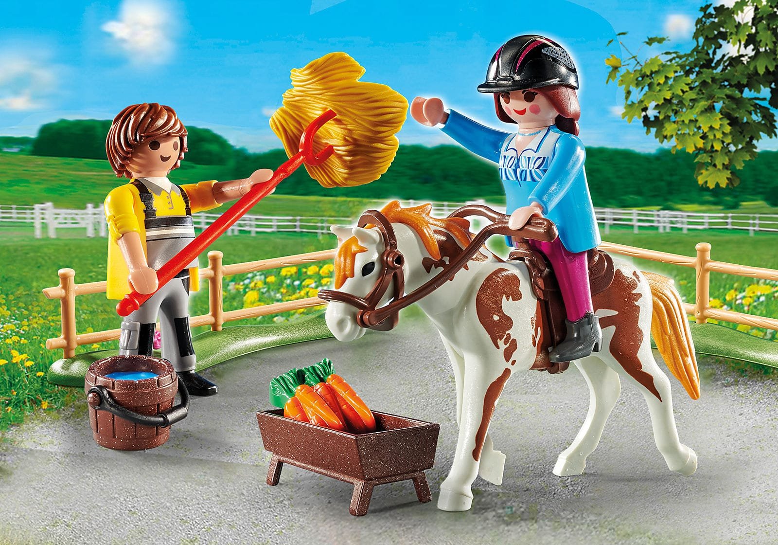Playmobil 70505 Starter Pack Horseback Riding สตาร์ทเตอร์ แพ็ค ฝึกขี่ม้า