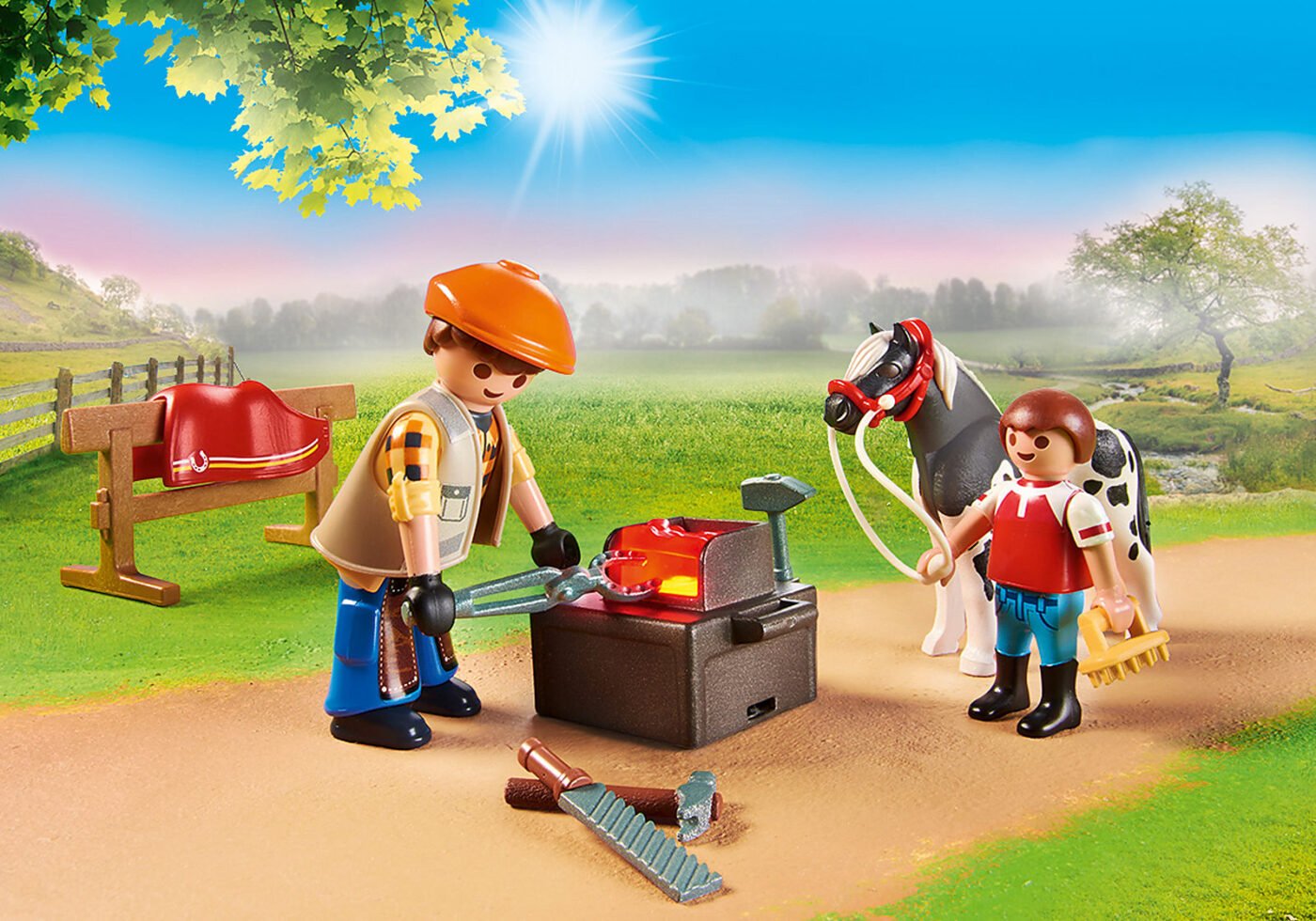 Playmobil 70518 Pony Farm Mobile Farrier โพนีฟาร์ม โมบายฟาร์ริเออร์ - Image 6