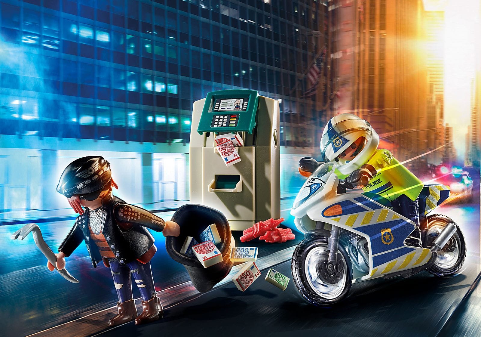 Playmobil 70572 Police Bank Robber Chase ตำรวจ ไล่ล่าโจรปล้นธนาคาร