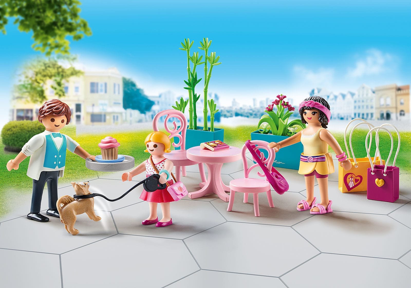 Playmobil 70593 Fashion Coffee Break ของเล่นบทบาทสมมติ แฟชั่น คอฟฟี่เบรค