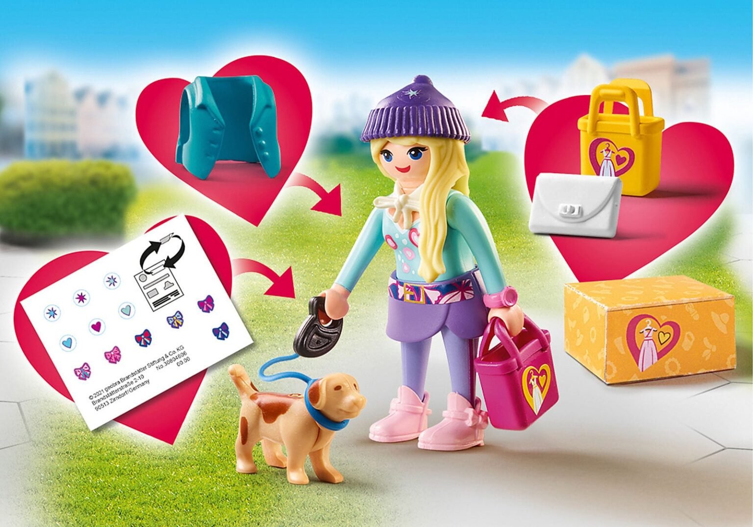 Playmobil 70595 Fashion Fashionista with Dog แฟชั่น แฟชั่นนิสต้ากับสุนัข