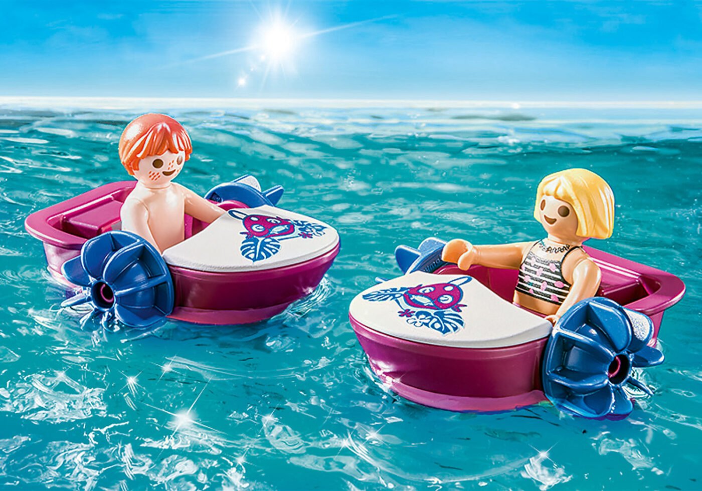 Playmobil 70612 AQUA Park Paddle Boat Rental อควา พาร์ค บาร์น้ำผลไม้พร้อมเช่าเรือพาย - Image 4