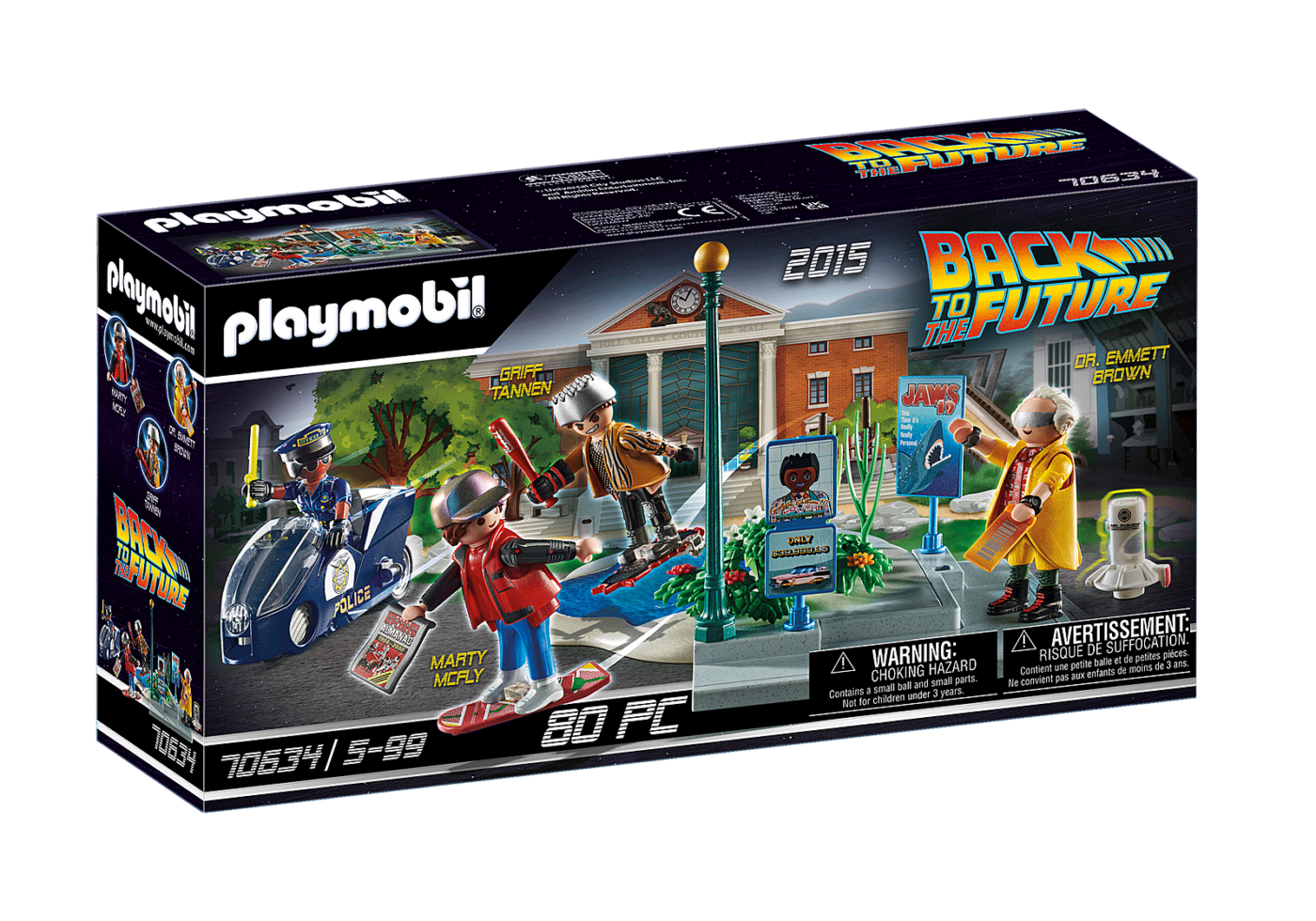 Alternative view of Playmobil 70634 Back to the Future Part II Verfolgung mit Hoverboard แบคทูเดอะฟิวเจอร์ โฮเวอร์บอร์ด เชส