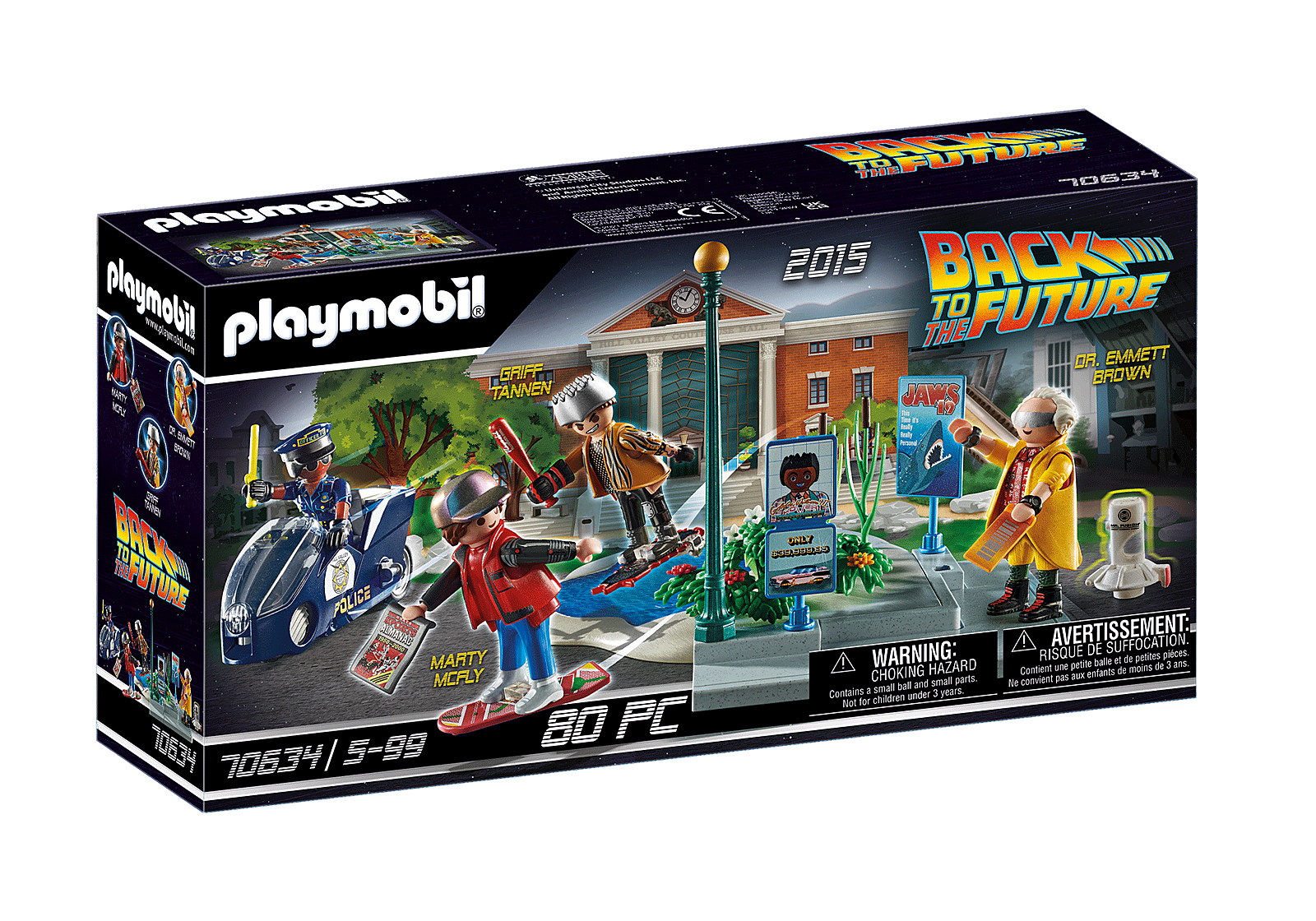 Playmobil 70634 Back to the Future Part II Verfolgung mit Hoverboard แบคทูเดอะฟิวเจอร์ โฮเวอร์บอร์ด เชส - Image 2