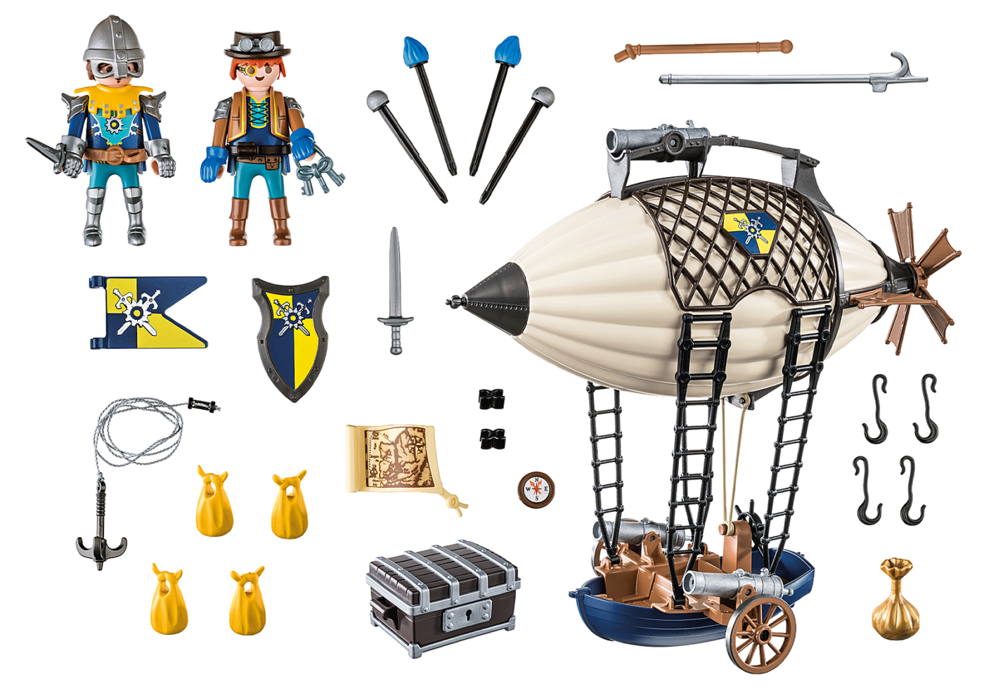 Playmobil 70642 Novelmore Knights Airship ของเล่นบทบาทสมมติ โนเวลมอร์ เรือเหาะโนเวลมอร์ - Image 3