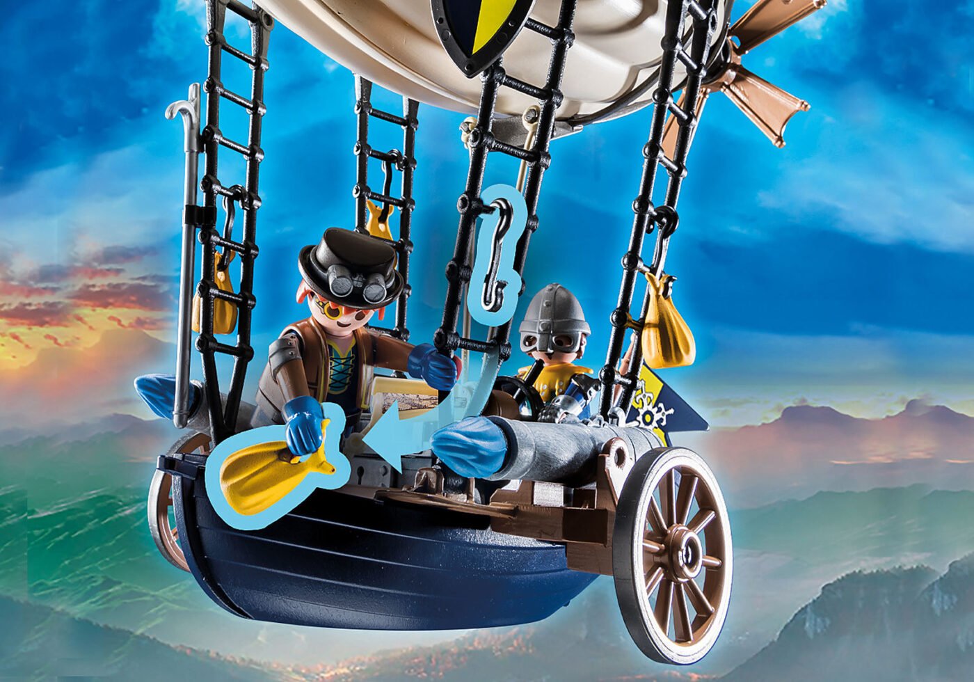 Playmobil 70642 Novelmore Knights Airship ของเล่นบทบาทสมมติ โนเวลมอร์ เรือเหาะโนเวลมอร์ - Image 4