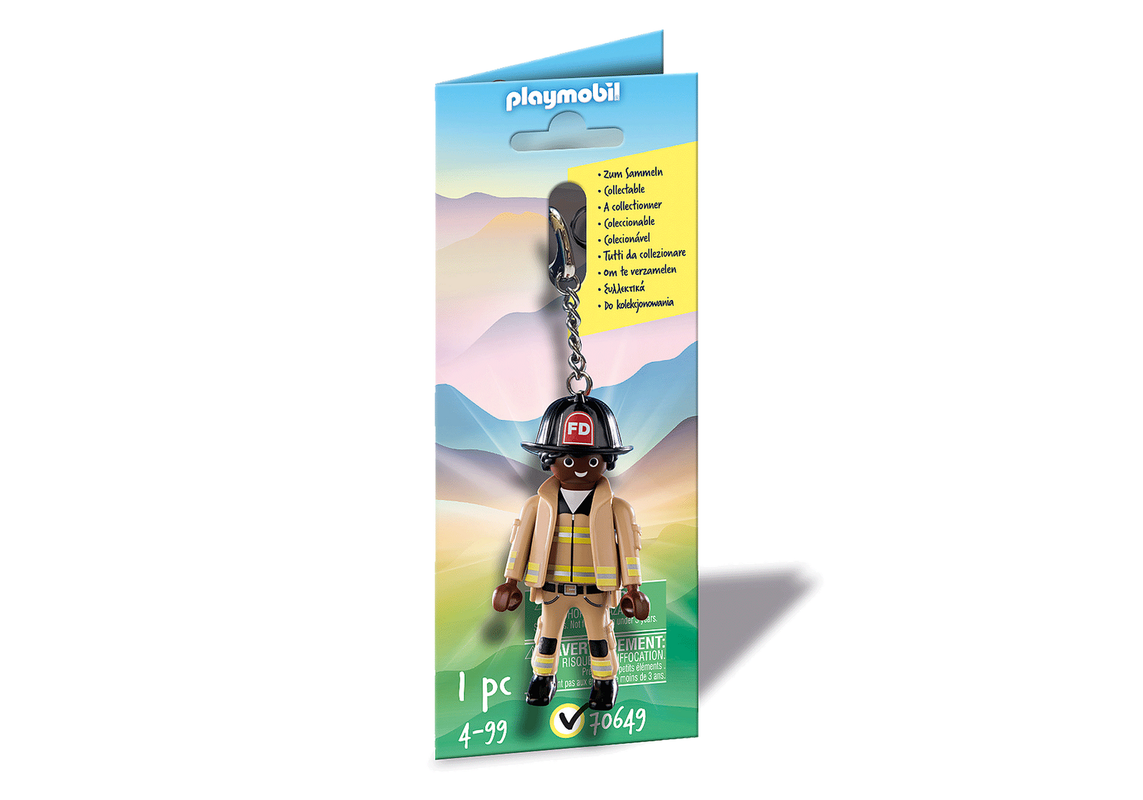 Playmobil 70649 Keychain Fireman พวงกุญแจ นักดับเพลิง 2022 - Image 2