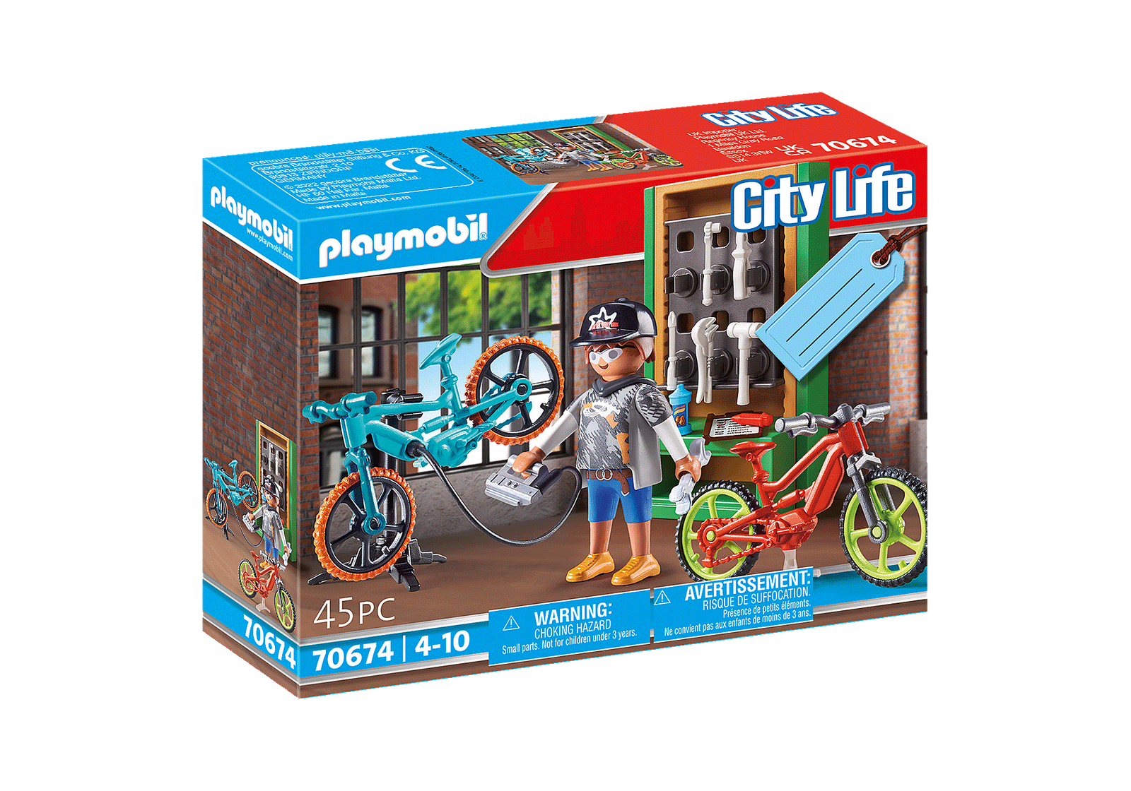Playmobil 70674 Bike Workshop Gift Set ชุดของขวัญ เวิร์กช็อปจักรยาน - Image 2