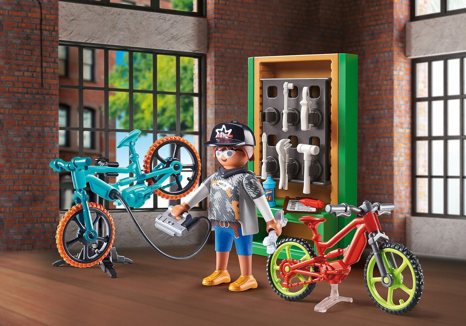Playmobil 70674 Bike Workshop Gift Set ชุดของขวัญ เวิร์กช็อปจักรยาน