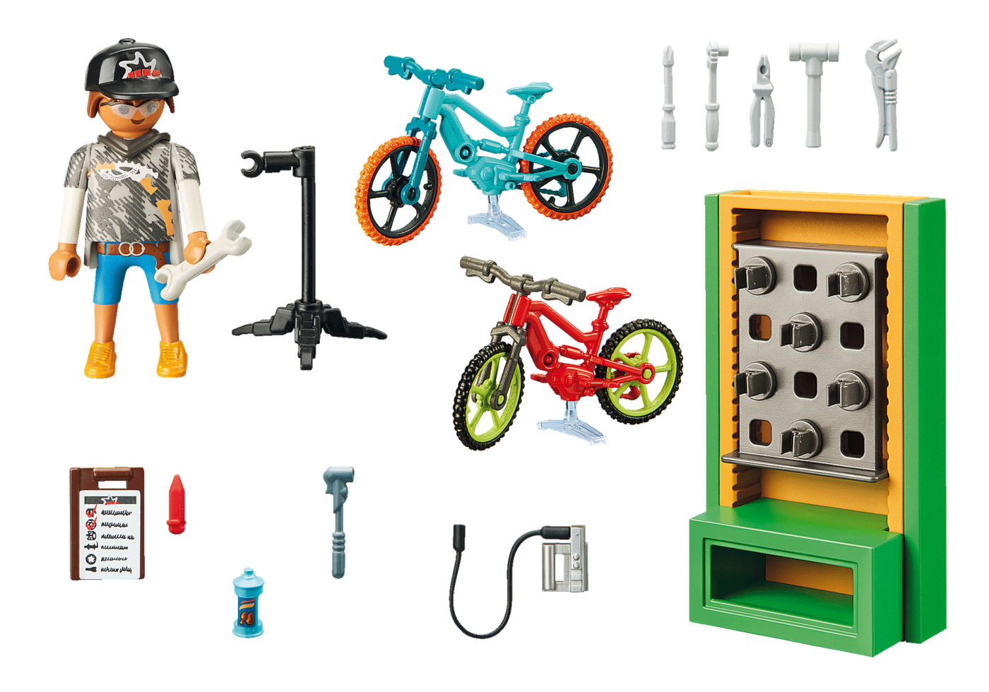 Playmobil 70674 Bike Workshop Gift Set ชุดของขวัญ เวิร์กช็อปจักรยาน - Image 3