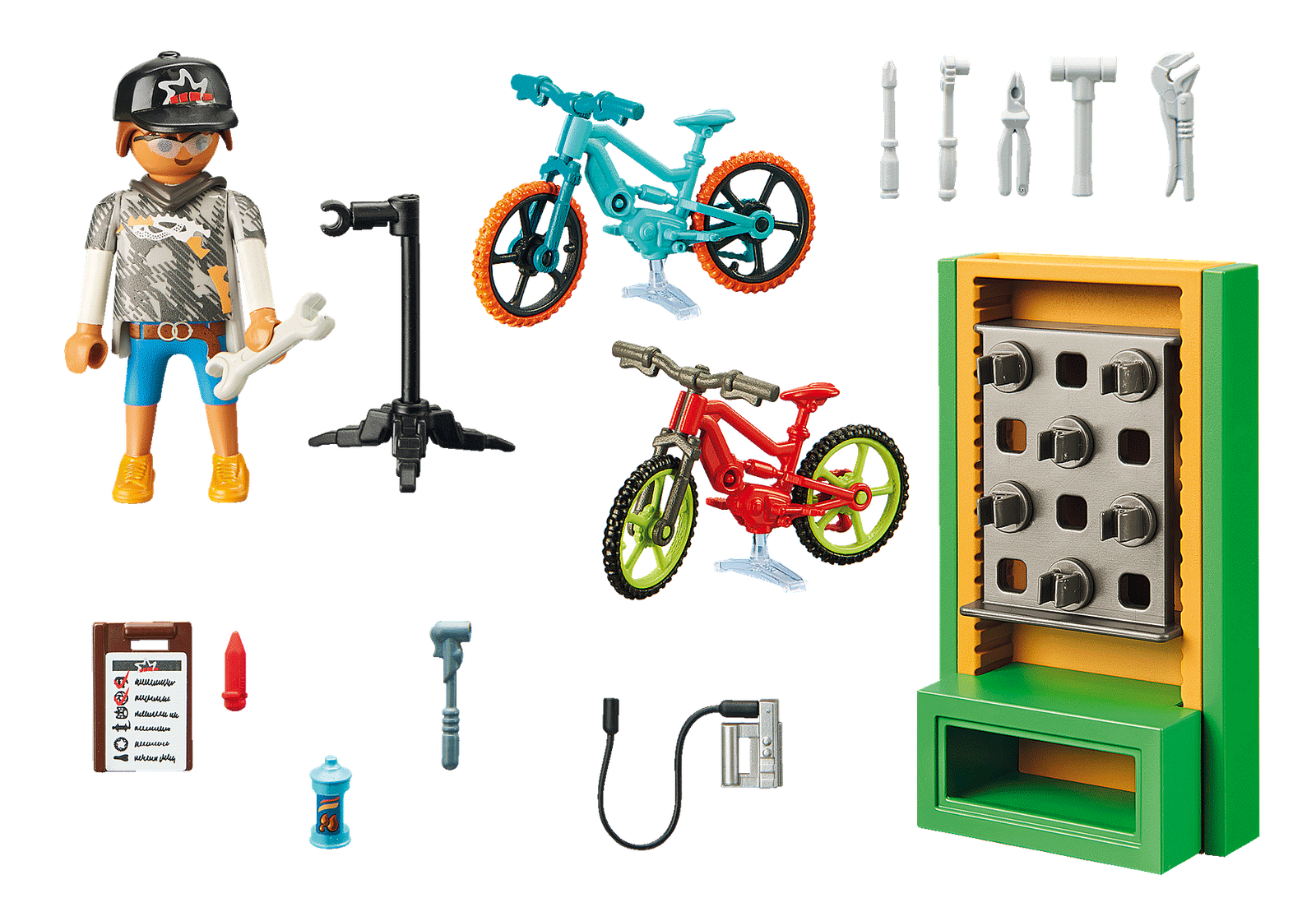 Playmobil 70674 Bike Workshop Gift Set ชุดของขวัญ เวิร์กช็อปจักรยาน - Image 3