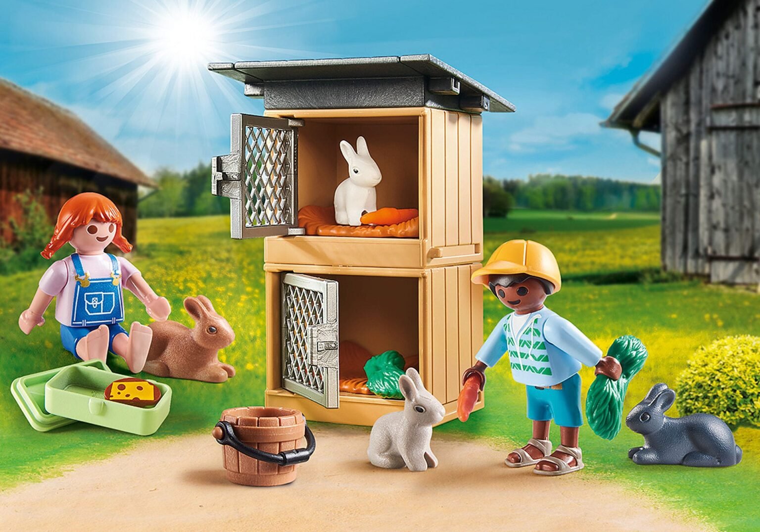 Playmobil 70675 Rabbit Pen Gift Set ชุดของขวัญ บ้านกระต่าย
